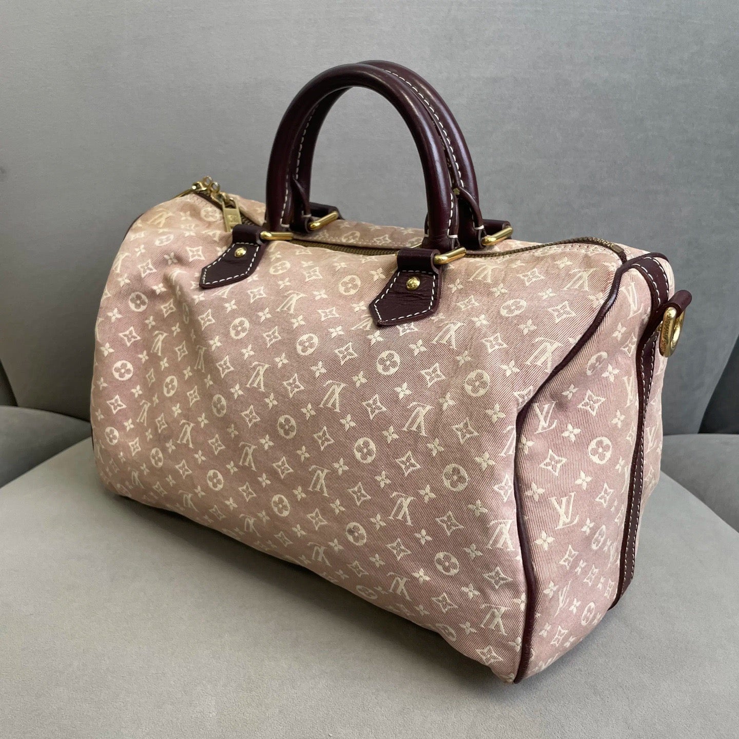 Louis Vuitton - Speedy 30 - Denim - Pink - (30)