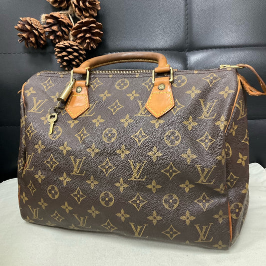 Louis Vuitton - Speedy 30 - Leather - Brown - (30)