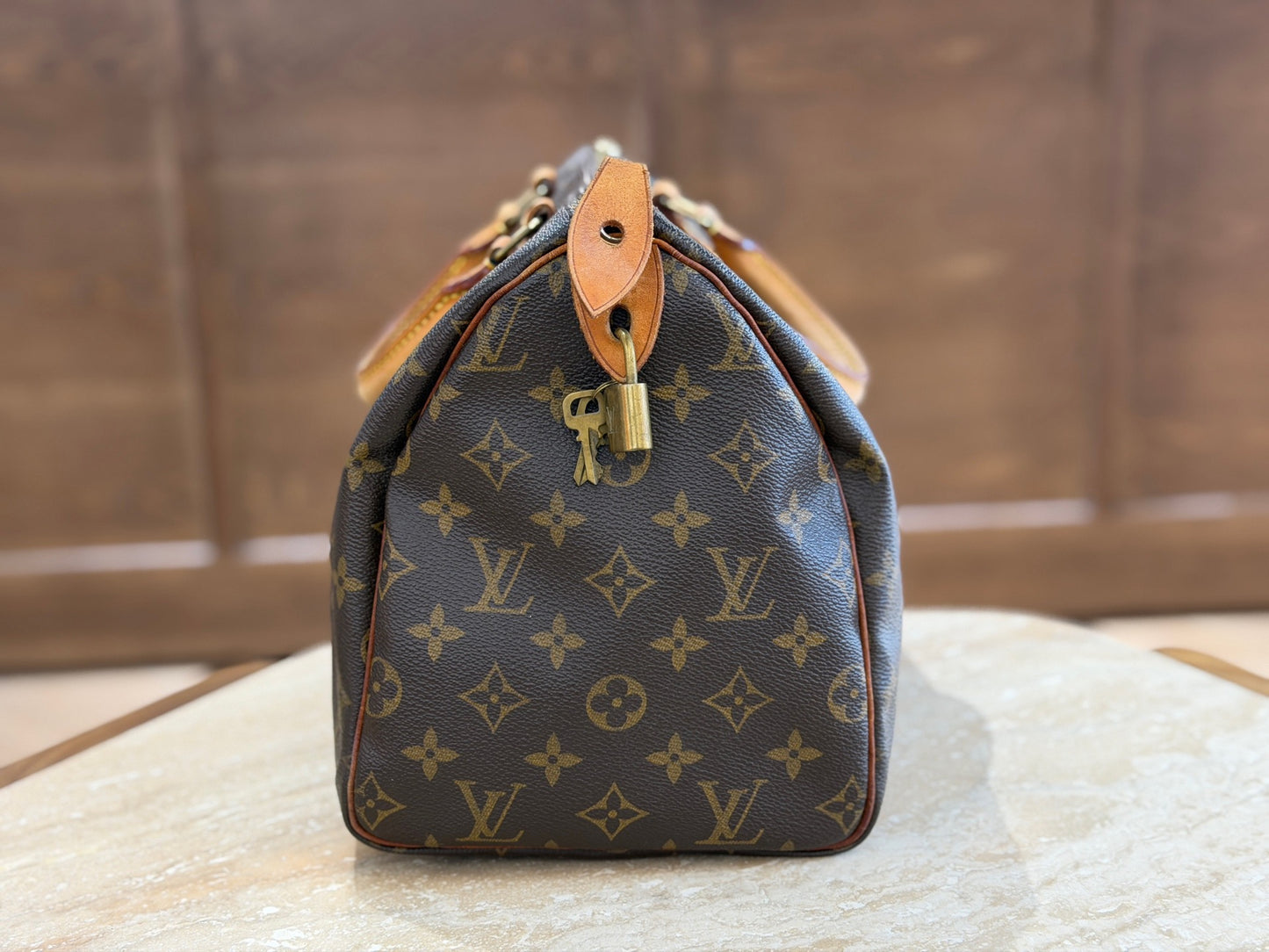 Louis Vuitton - Speedy 30 - Leather - Brown - (Medium)