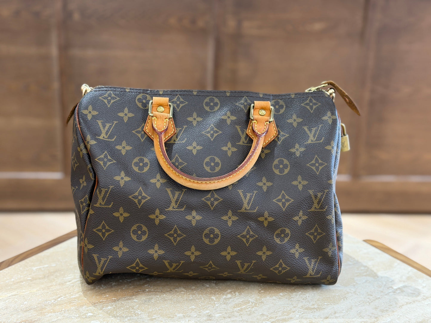 Louis Vuitton - Speedy 30 - Leather - Brown - (Medium)