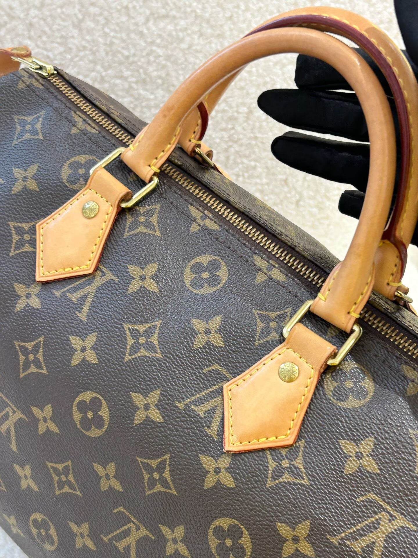 Louis Vuitton - Speedy 30 - Monogram canvas with Vachetta leather trim - Brown - (medium)