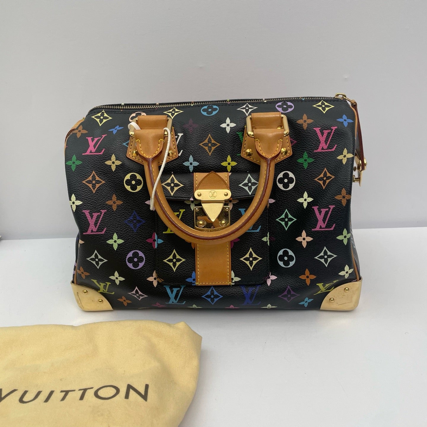 Louis Vuitton - Speedy 30 Monogram Multicolore - Coated canvas with natural cowhide leather trim - Multicolour - (medium)