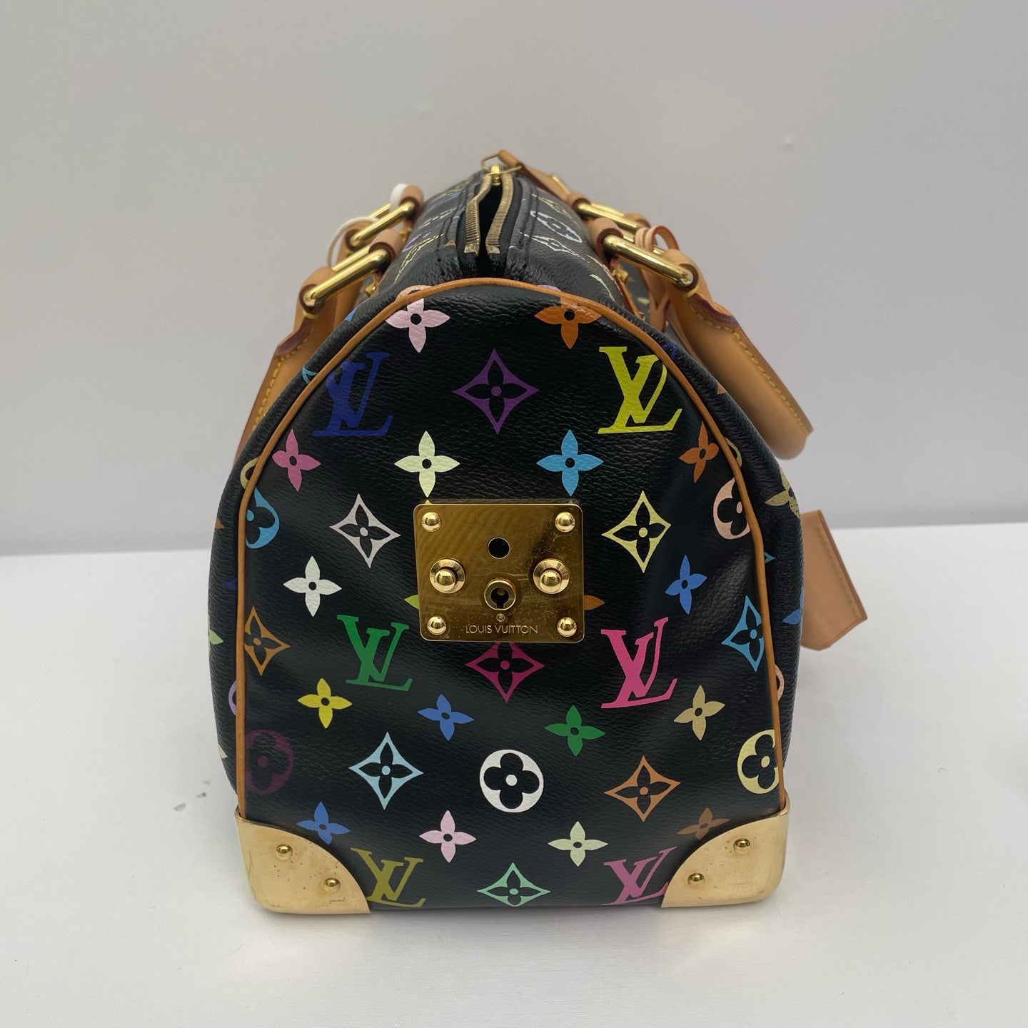 Louis Vuitton - Speedy 30 Monogram Multicolore - Coated canvas with natural cowhide leather trim - Multicolour - (medium)