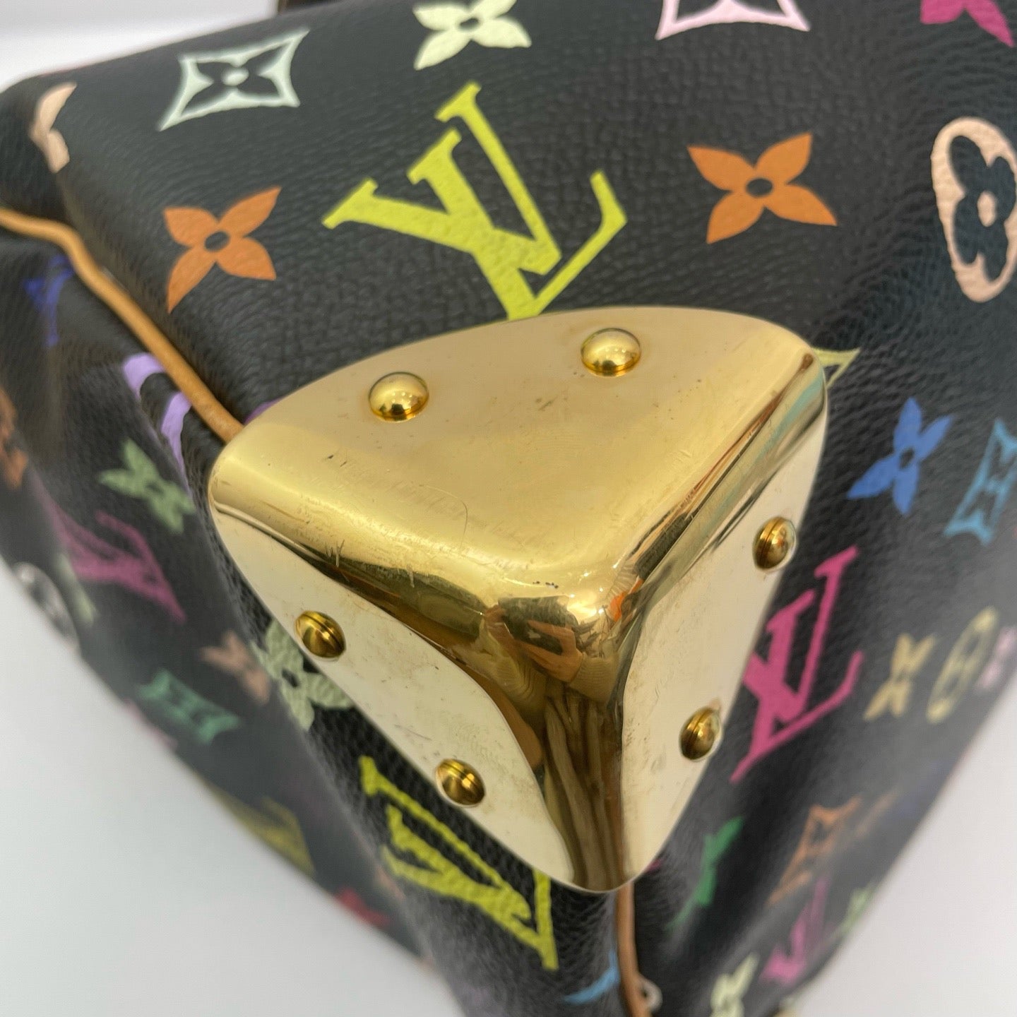 Louis Vuitton - Speedy 30 Monogram Multicolore - Coated canvas with natural cowhide leather trim - Multicolour - (medium)
