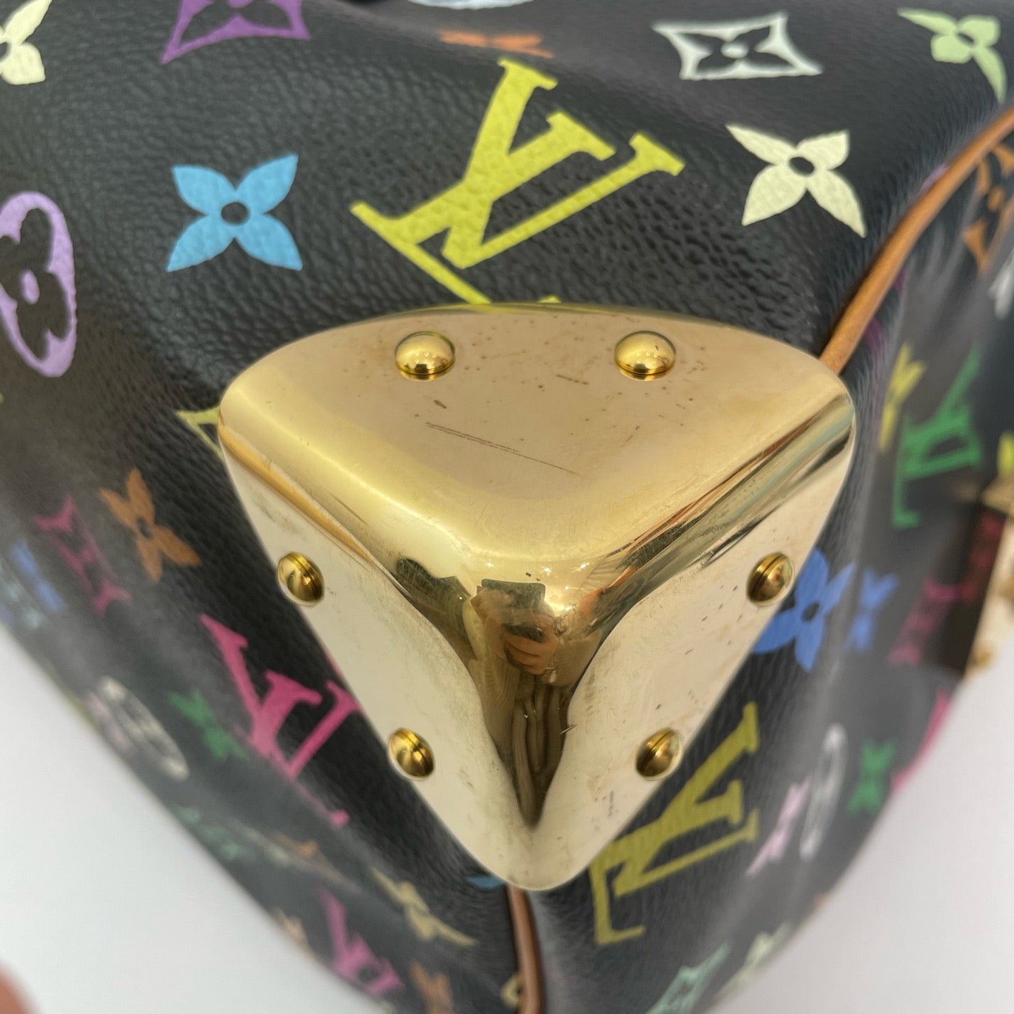 Louis Vuitton - Speedy 30 Monogram Multicolore - Coated canvas with natural cowhide leather trim - Multicolour - (medium)