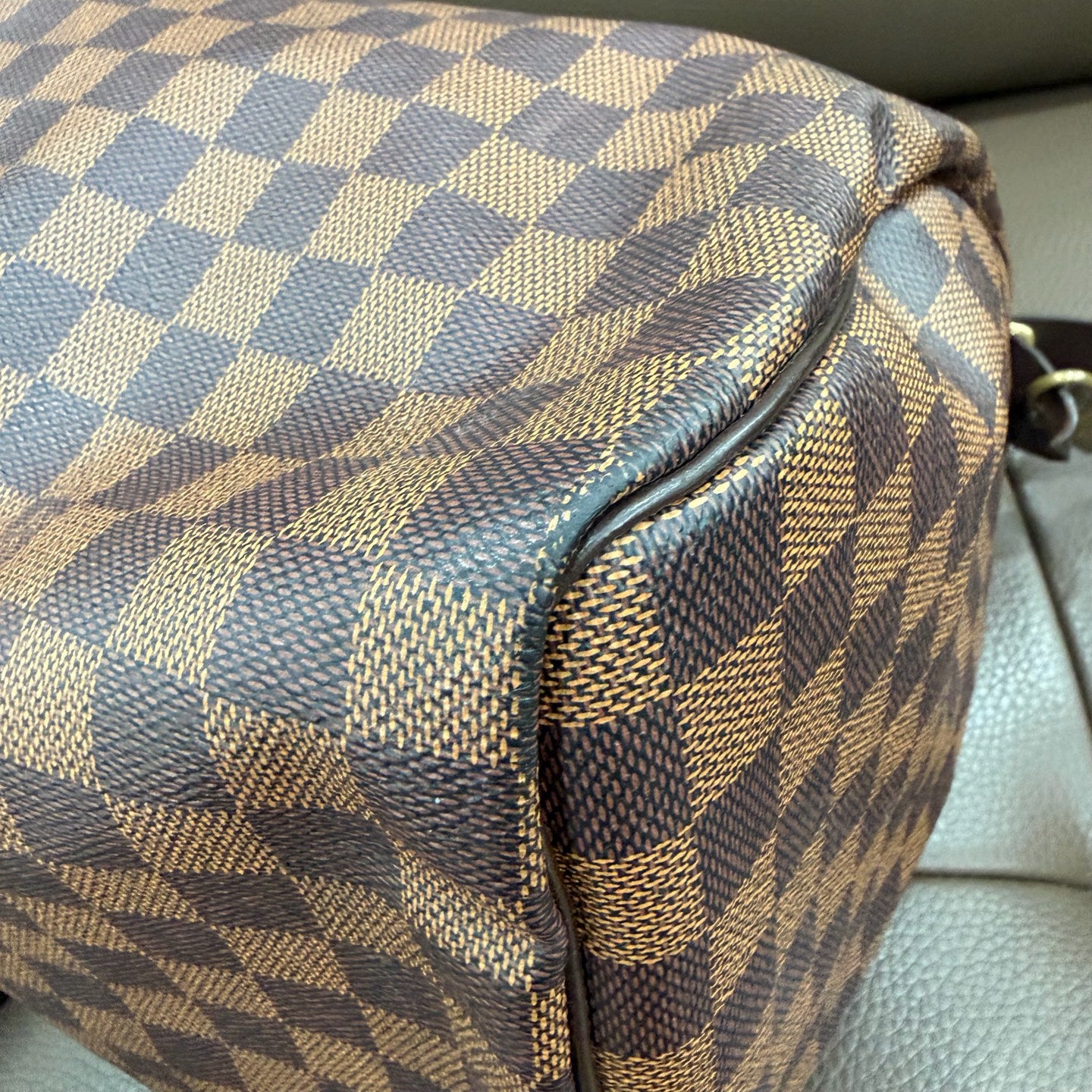 Louis Vuitton - Speedy 35 - Cloth - Brown - (large)