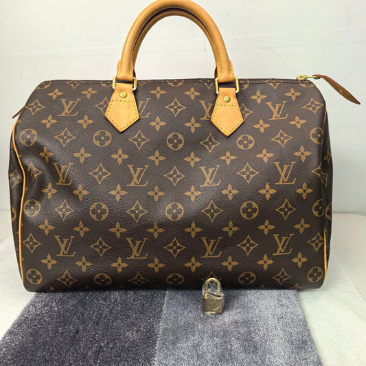 Louis Vuitton - Speedy 35 - Cloth - Brown - (medium)