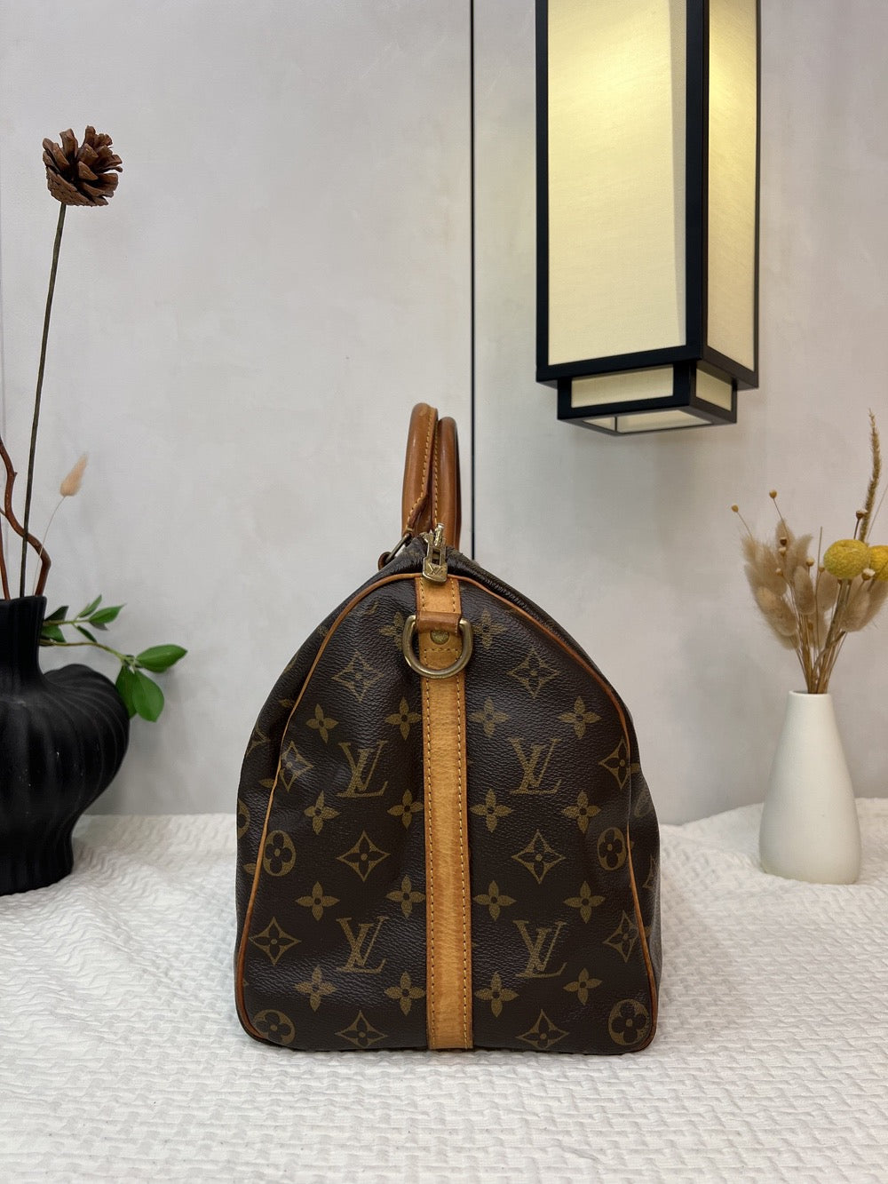 Louis Vuitton - Speedy 35 - Cloth - Brown - (Medium)