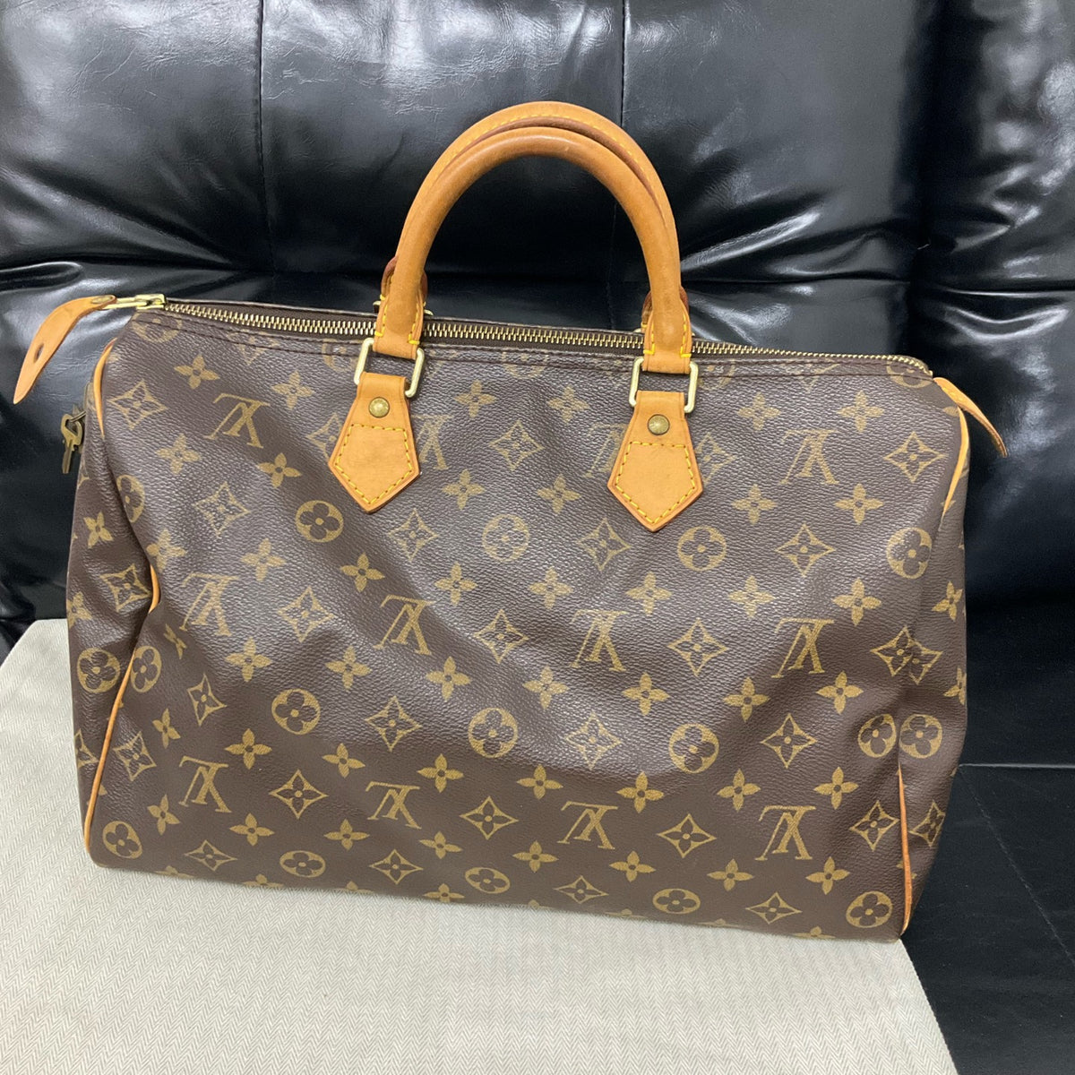 Louis Vuitton - Speedy 35 - Cloth - Brown - (medium)