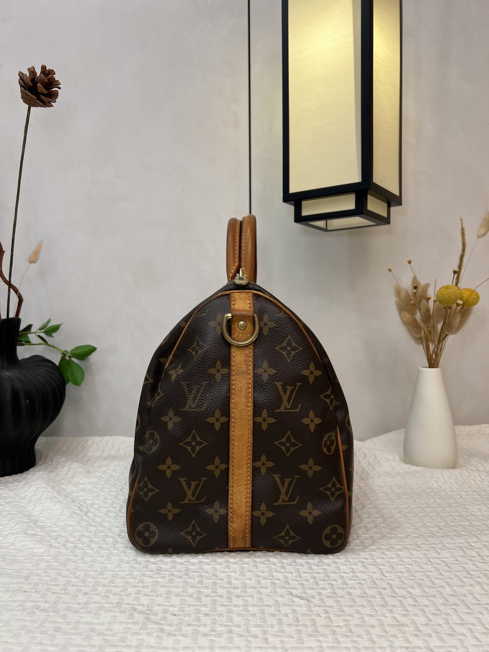 Louis Vuitton - Speedy 35 - Cloth - Brown - (Medium)