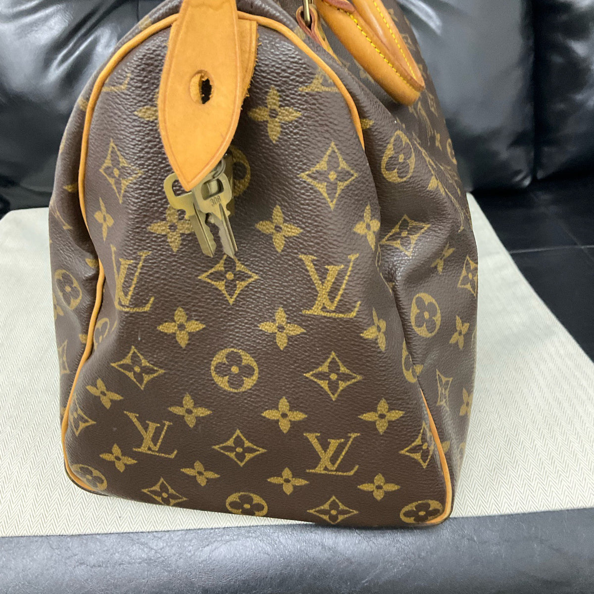 Louis Vuitton - Speedy 35 - Cloth - Brown - (medium)