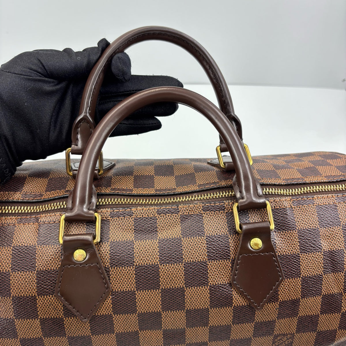Louis Vuitton - Speedy 35 - Cloth - Brown - (Medium)