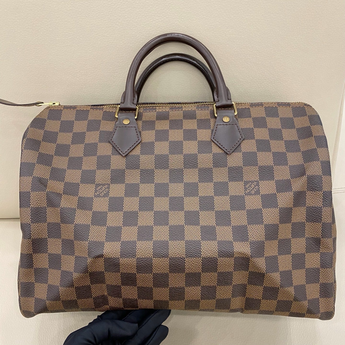 Louis Vuitton - Speedy 35 - Coated canvas - Brown - (Large)