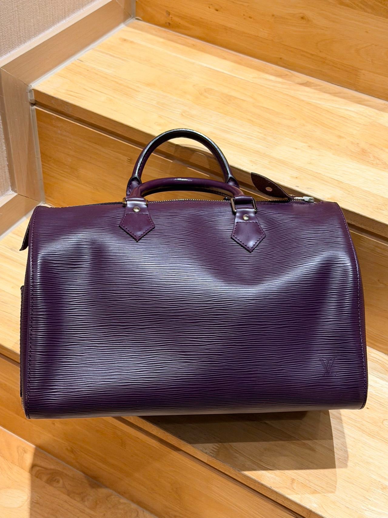 Louis Vuitton - Speedy 35 - Leather - Burgundy - (35)