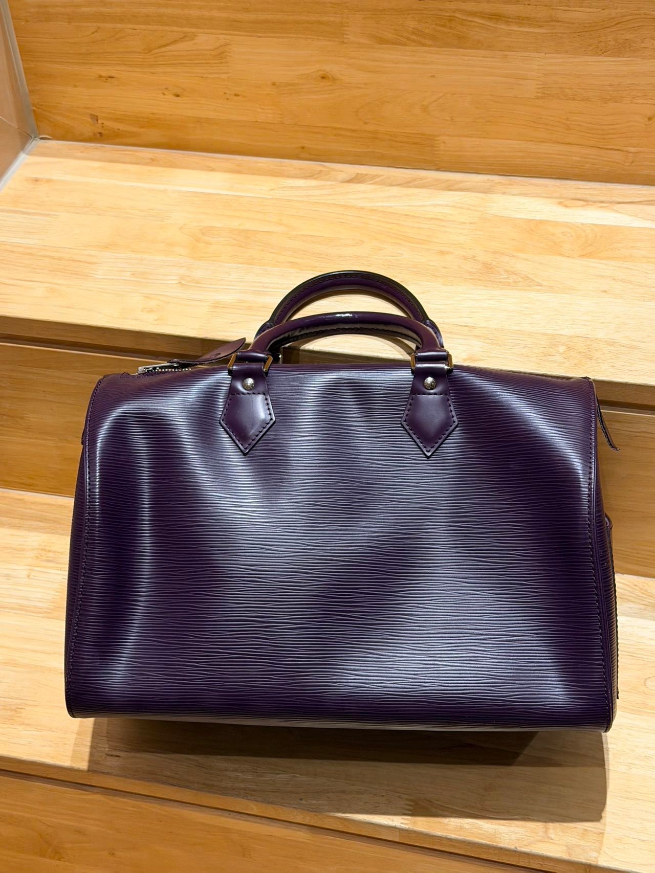 Louis Vuitton - Speedy 35 - Leather - Burgundy - (35)