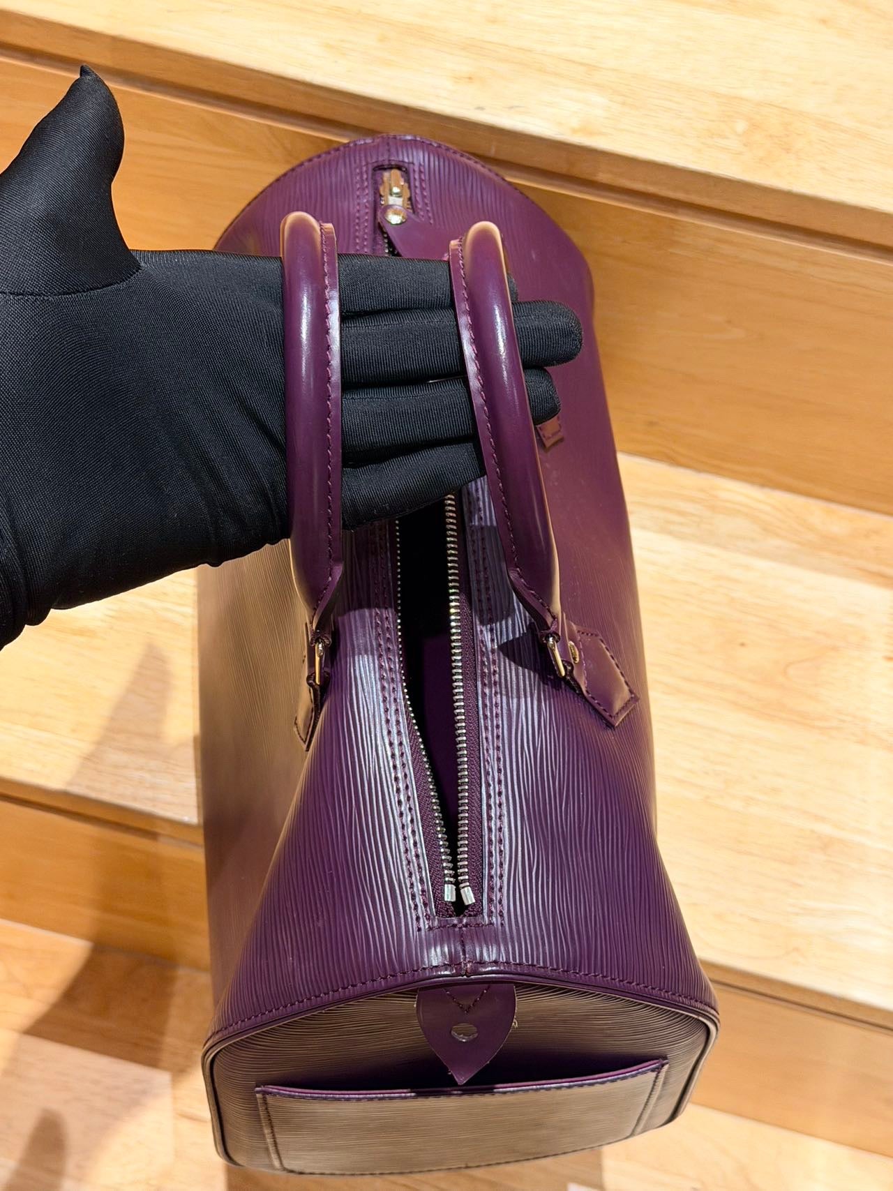 Louis Vuitton - Speedy 35 - Leather - Burgundy - (35)