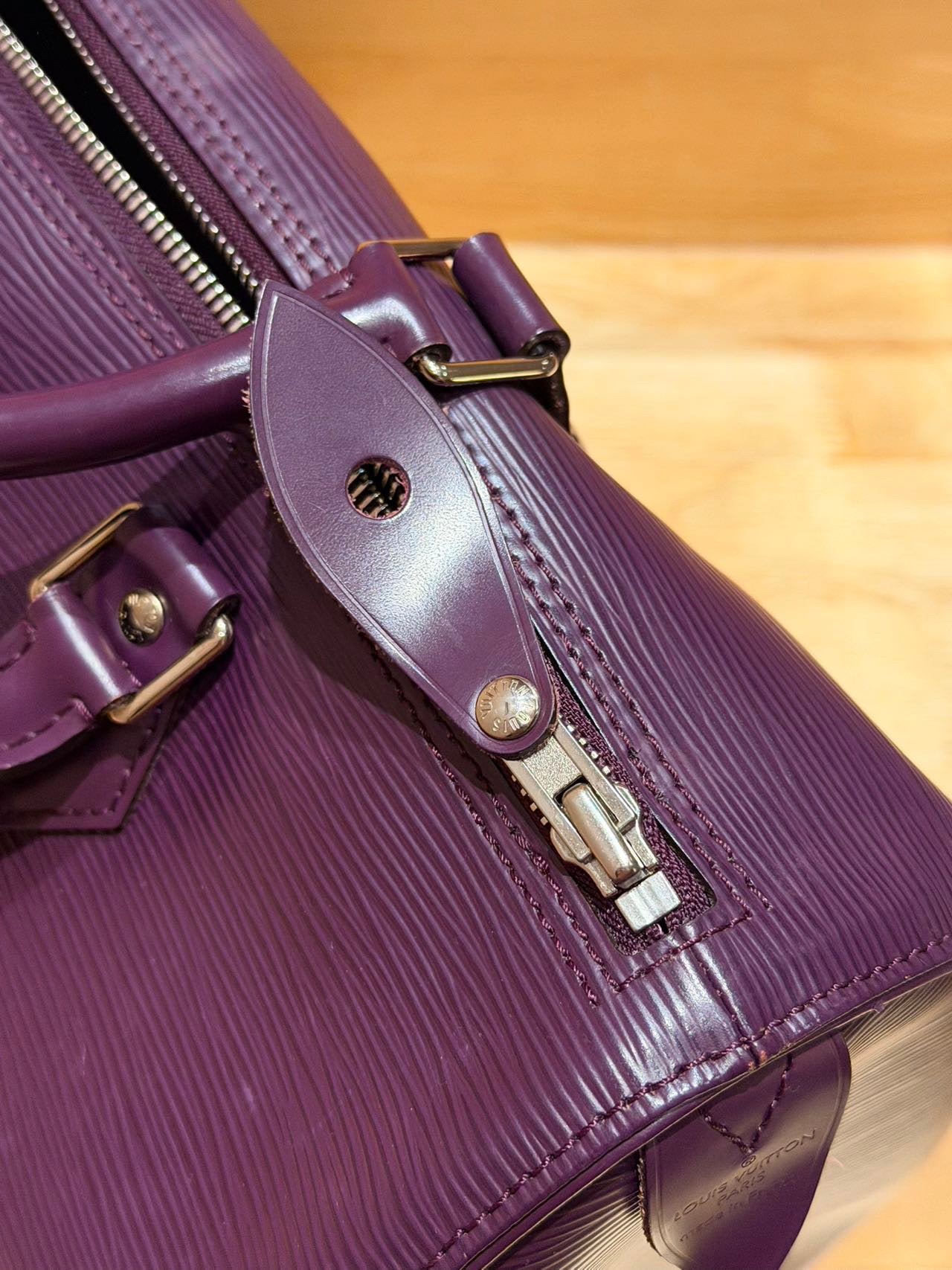 Louis Vuitton - Speedy 35 - Leather - Burgundy - (35)