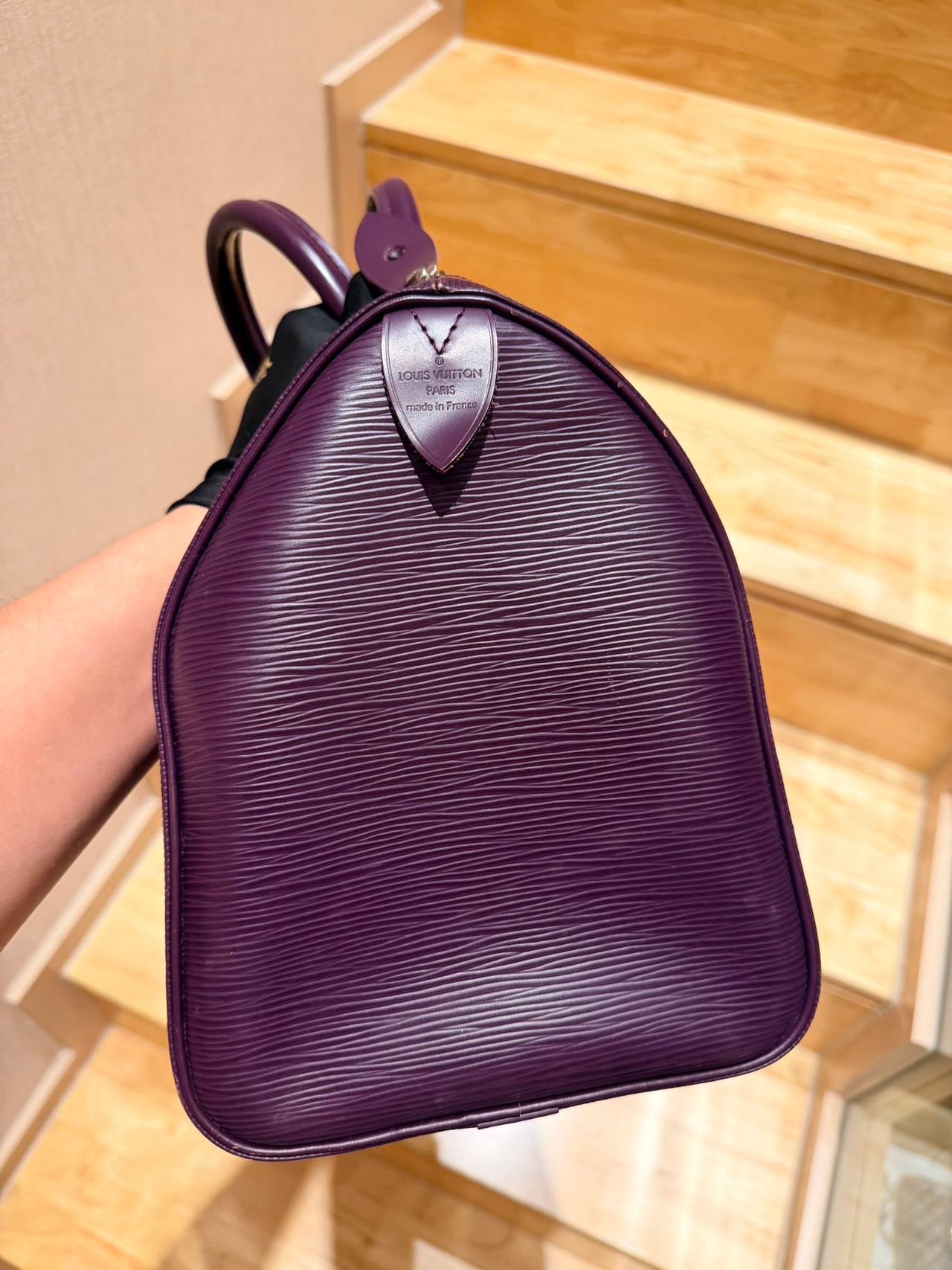 Louis Vuitton - Speedy 35 - Leather - Burgundy - (35)