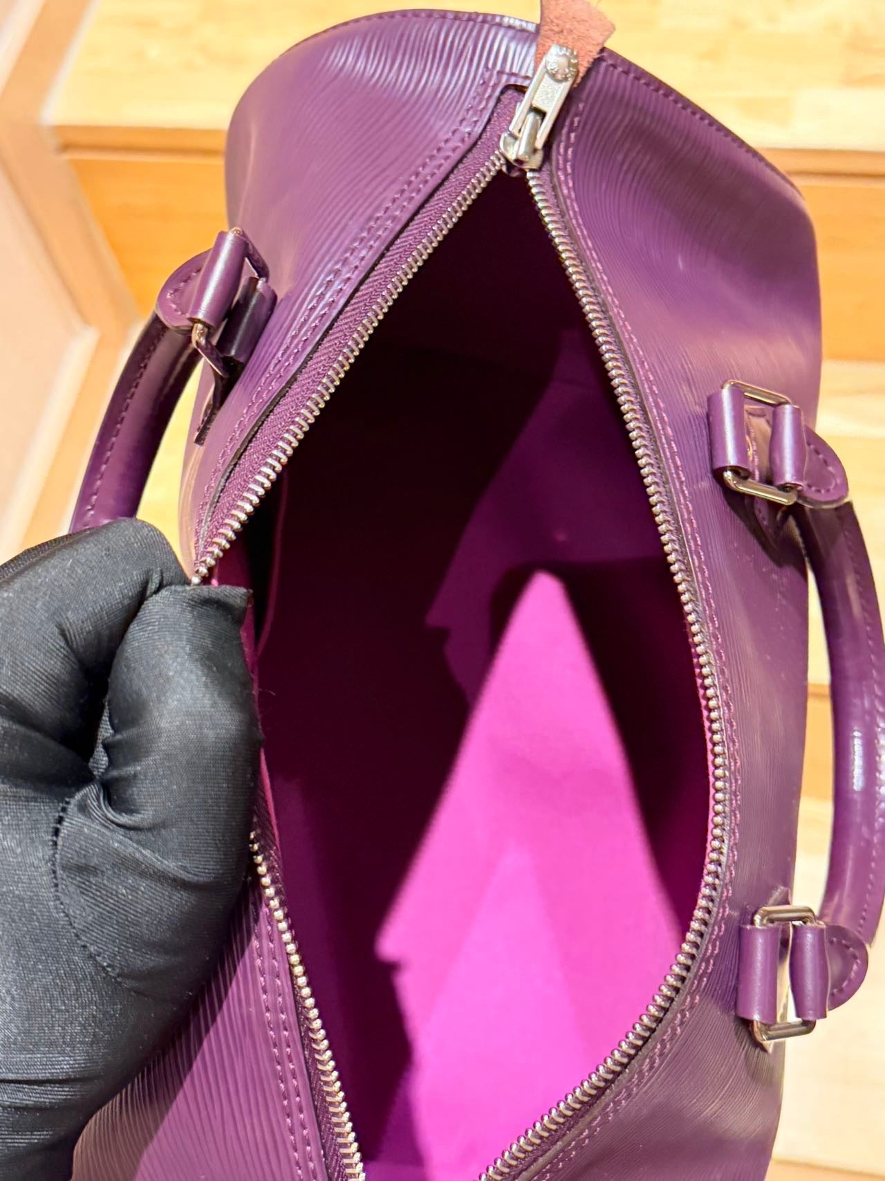 Louis Vuitton - Speedy 35 - Leather - Burgundy - (35)
