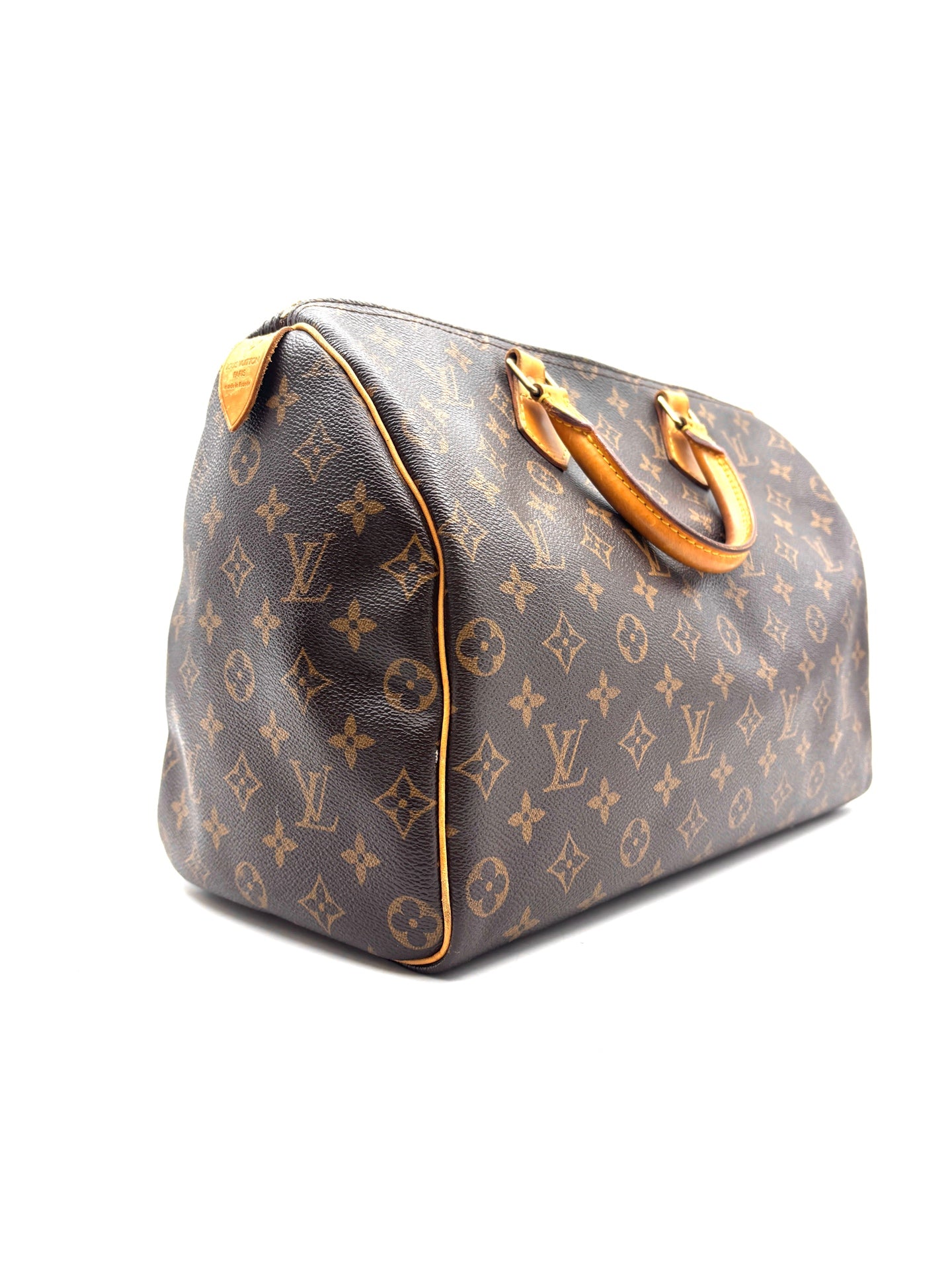 Louis Vuitton - Speedy 35 - Monogram coated canvas with Vachetta leather trim - Brown - (Medium)