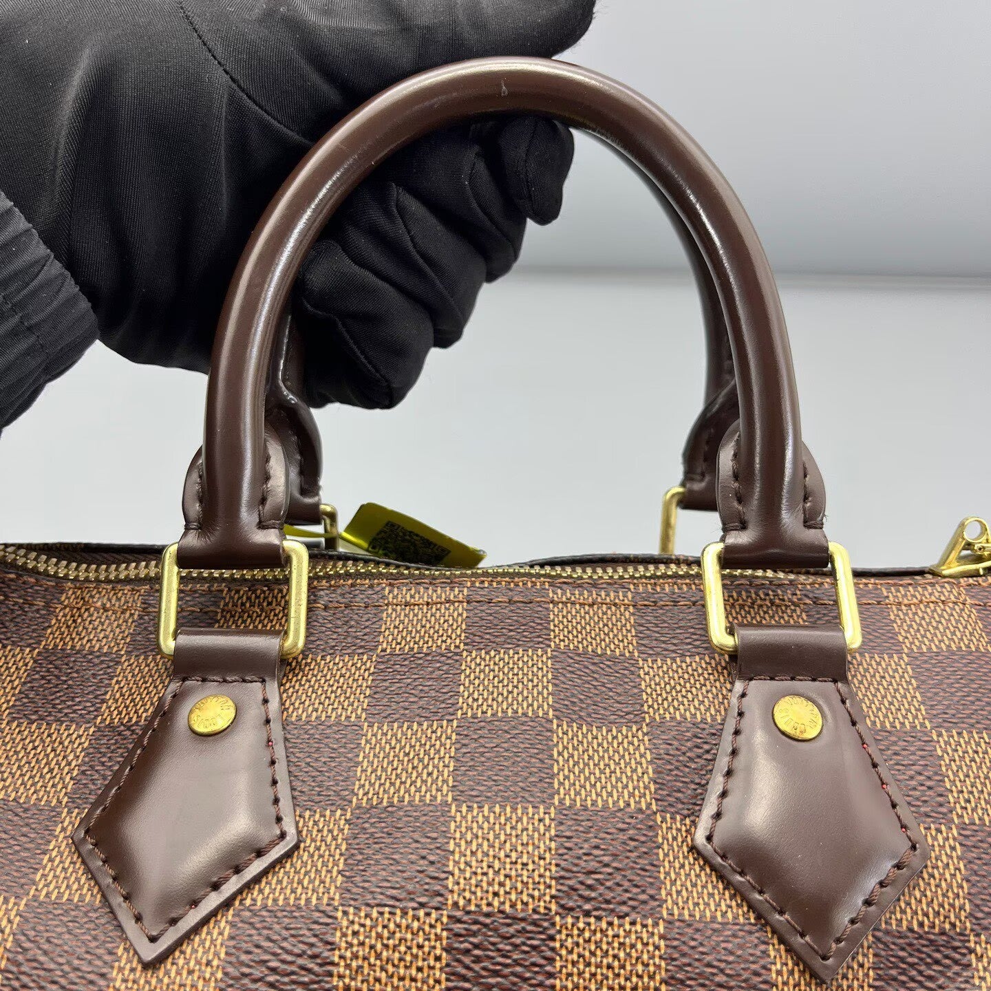 Louis Vuitton - Speedy Bandouliere 25 - Damier Ebene coated canvas with leather trim - Brown - (Small)