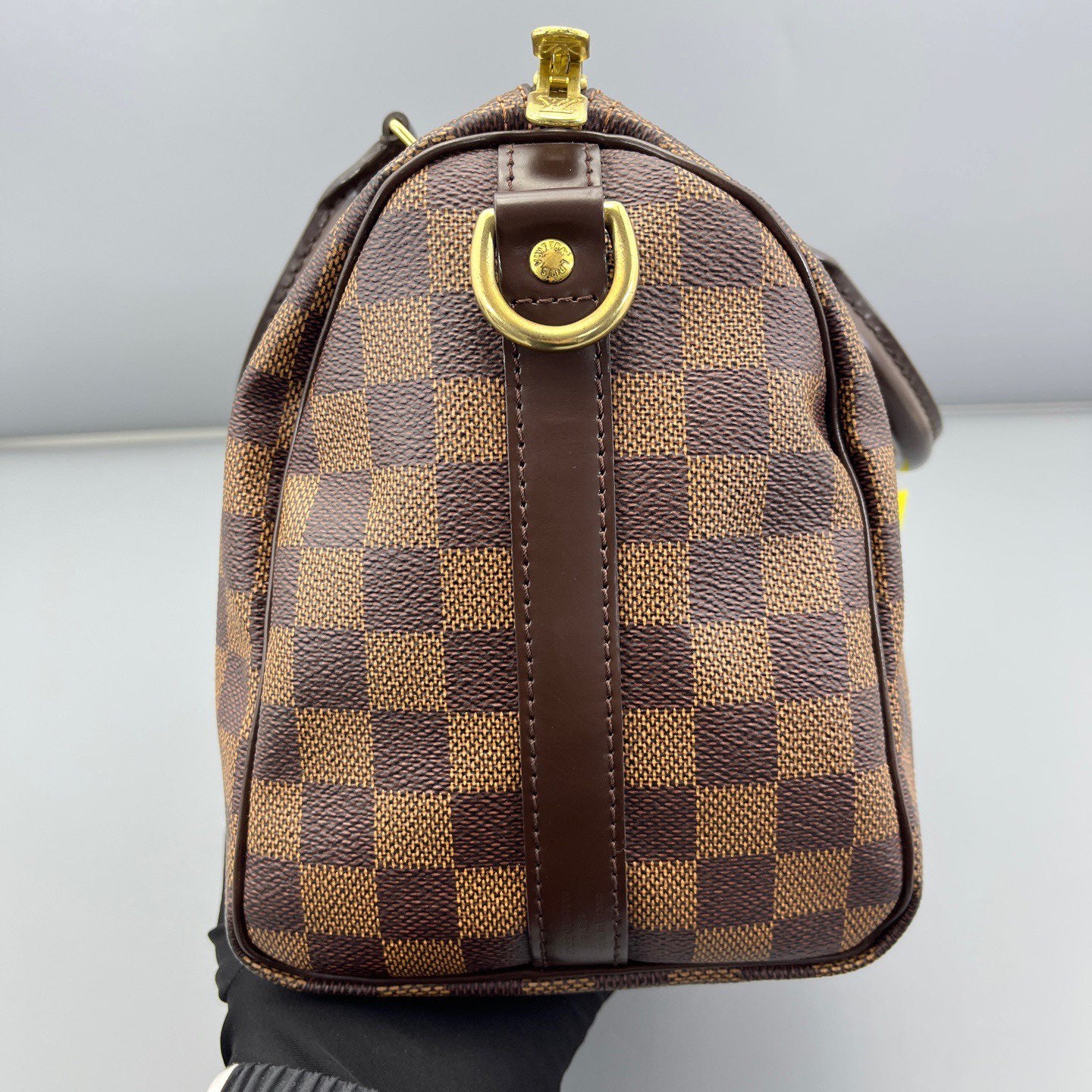 Louis Vuitton - Speedy Bandouliere 25 - Damier Ebene coated canvas with leather trim - Brown - (Small)