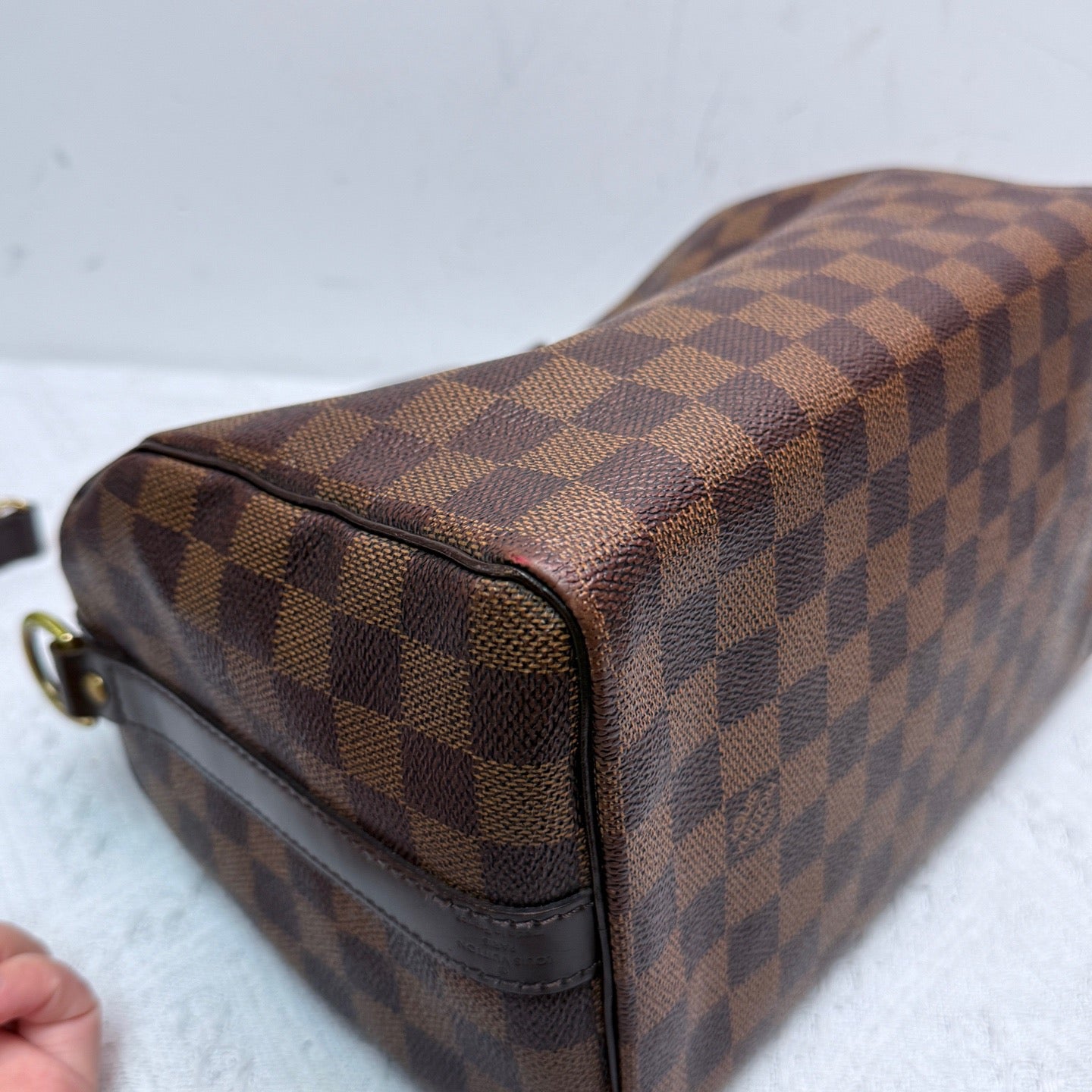 Louis Vuitton - Speedy Bandouliere 25 - Damier Ebene coated canvas with leather trim - Brown - (small)
