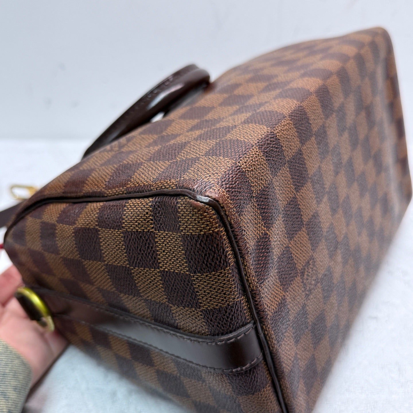 Louis Vuitton - Speedy Bandouliere 25 - Damier Ebene coated canvas with leather trim - Brown - (small)