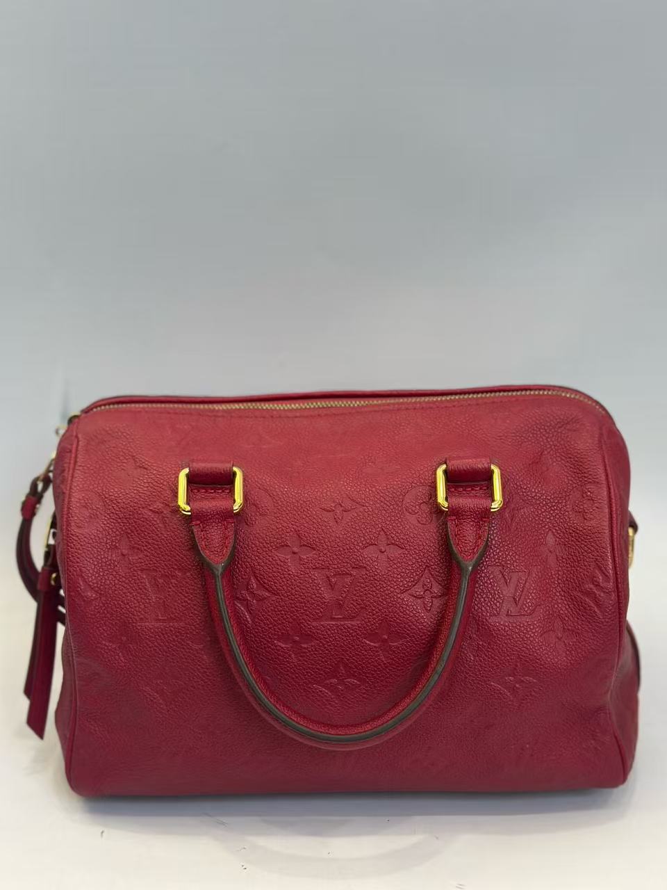 Louis Vuitton - Speedy Bandoulière 25 - Monogram Empreinte leather - Red - (Small)