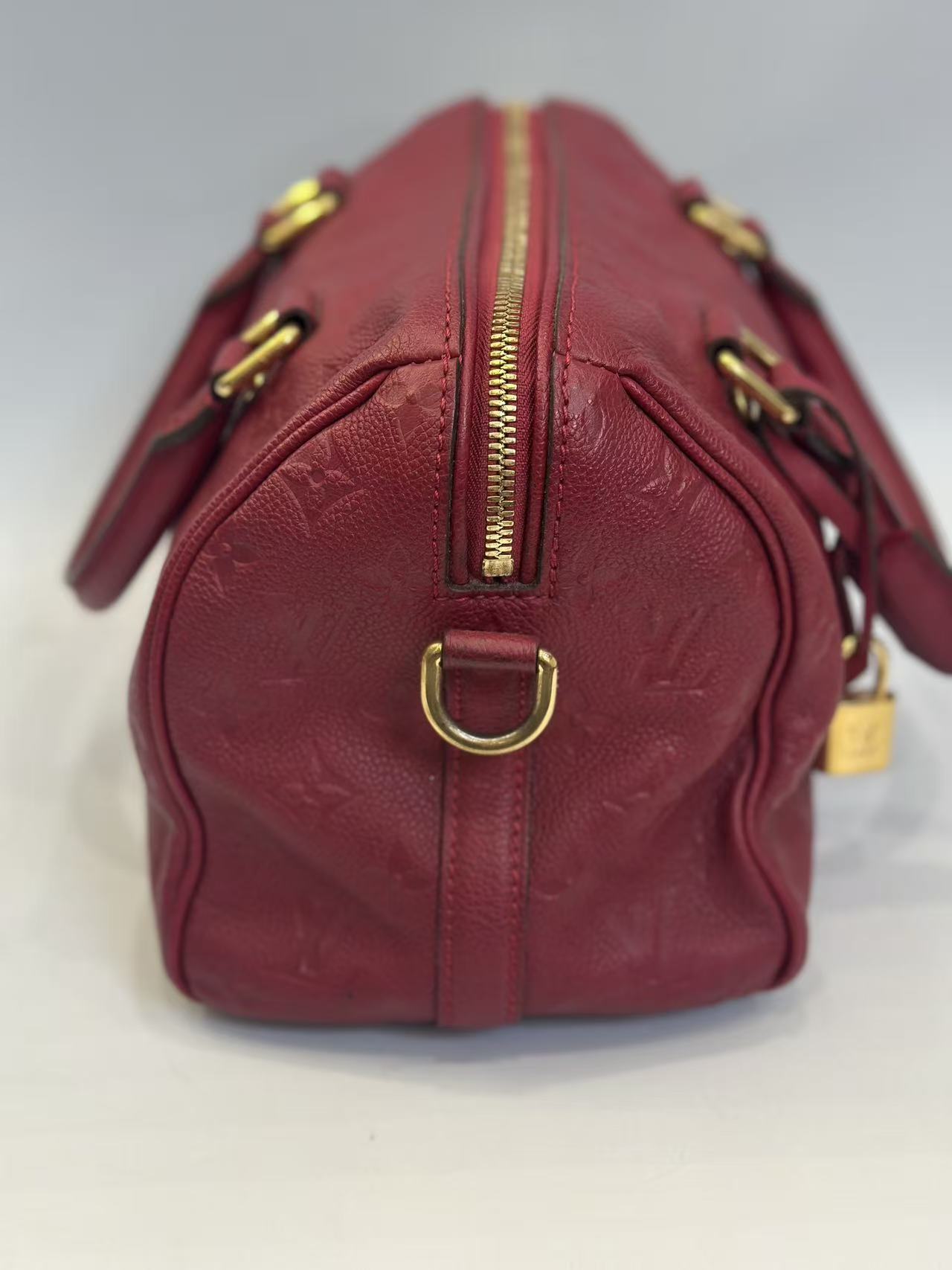 Louis Vuitton - Speedy Bandoulière 25 - Monogram Empreinte leather - Red - (Small)