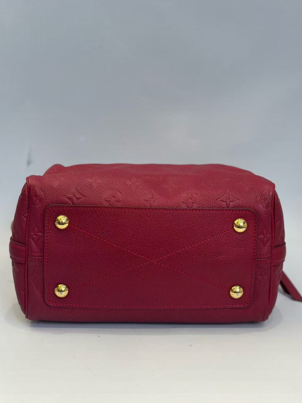 Louis Vuitton - Speedy Bandoulière 25 - Monogram Empreinte leather - Red - (Small)