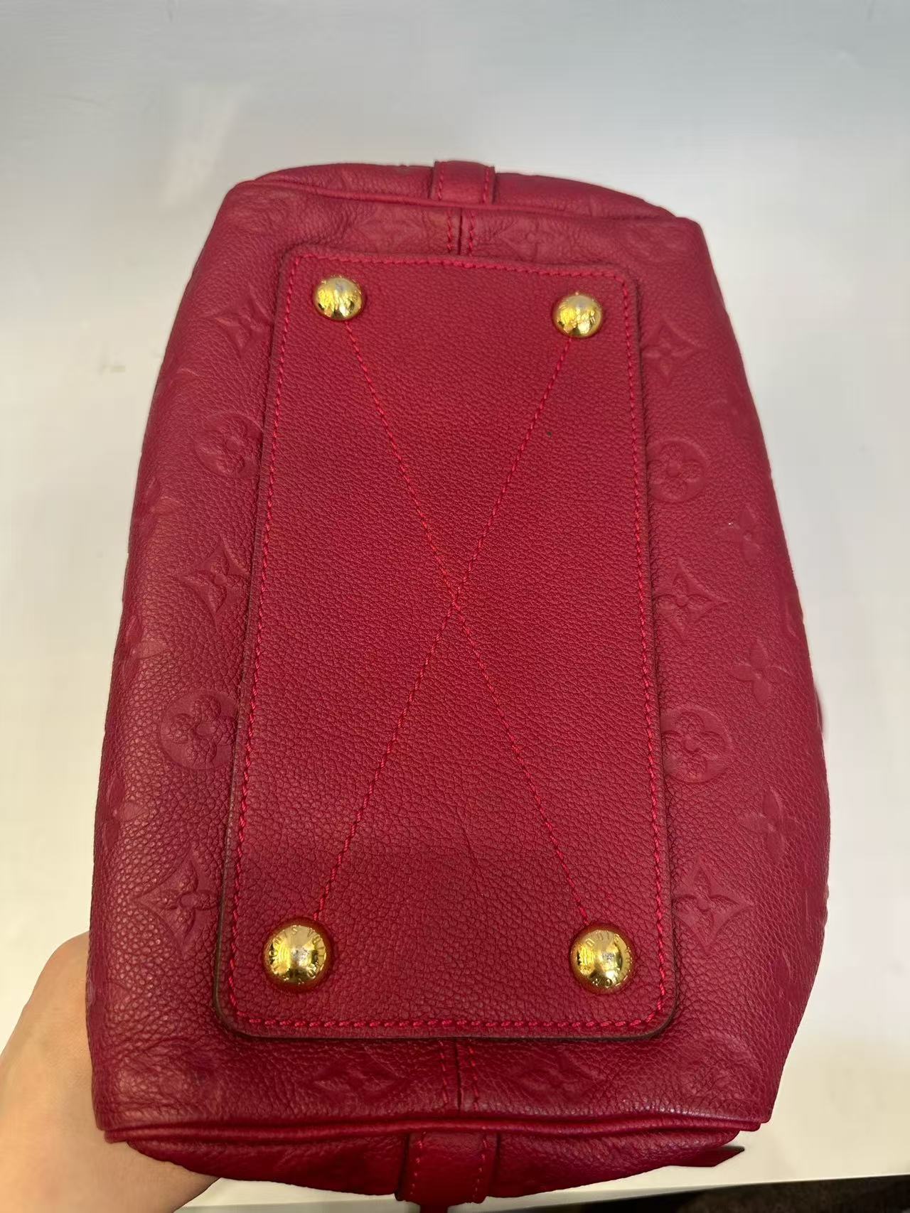 Louis Vuitton - Speedy Bandoulière 25 - Monogram Empreinte leather - Red - (Small)