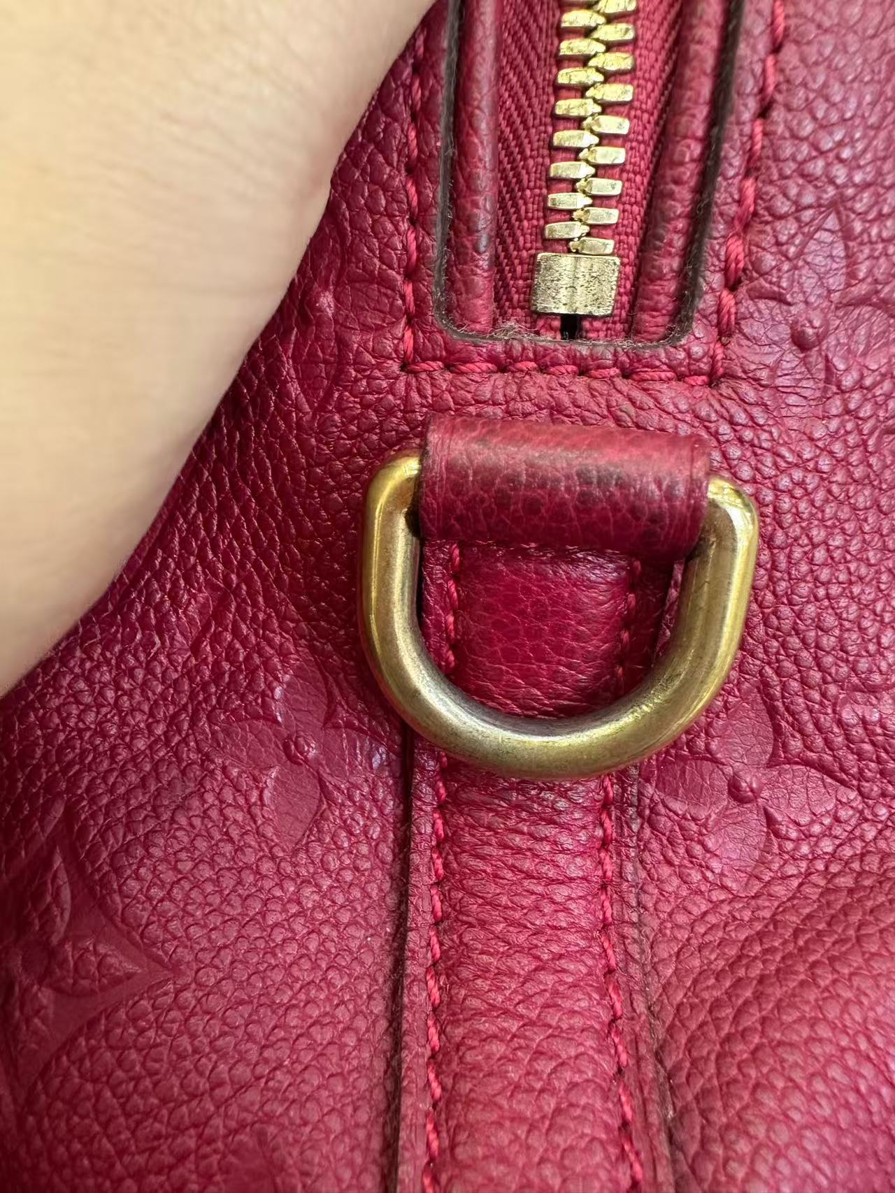 Louis Vuitton - Speedy Bandoulière 25 - Monogram Empreinte leather - Red - (Small)
