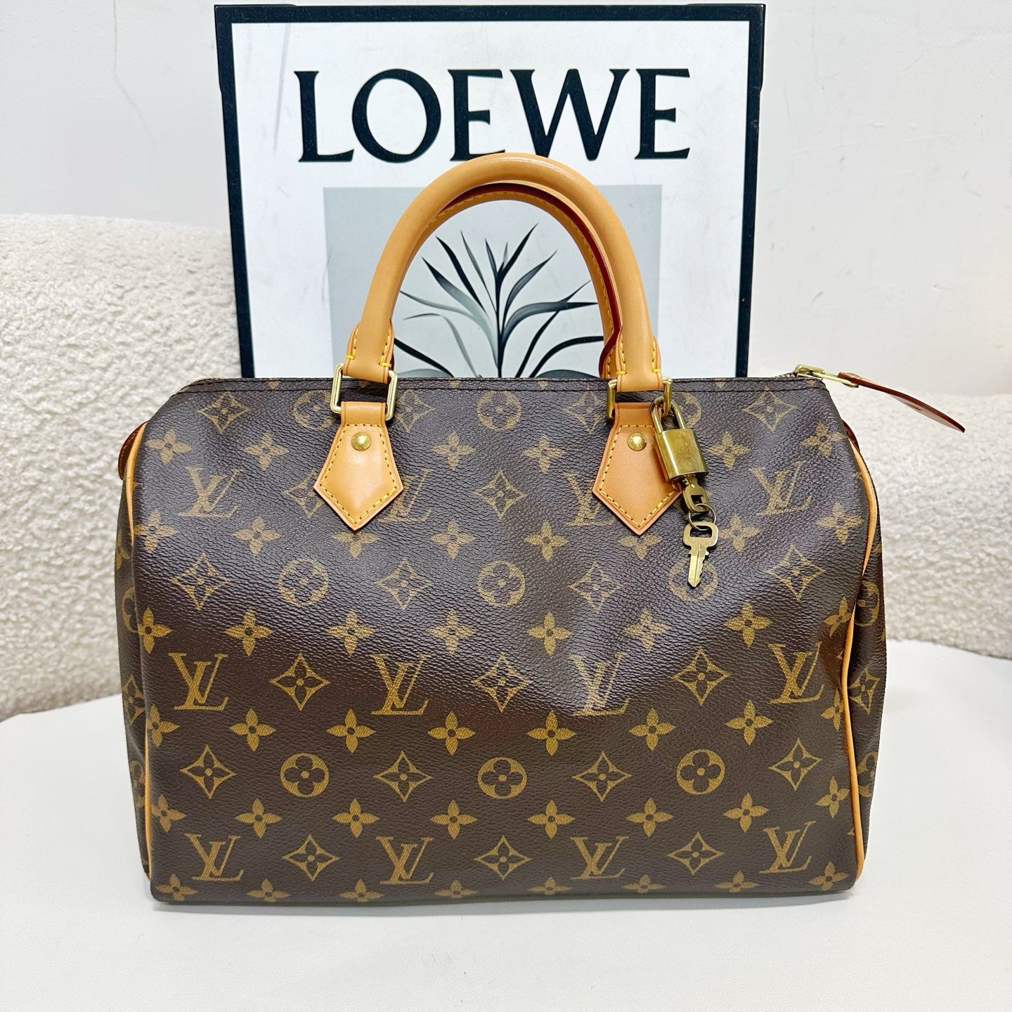 Louis Vuitton - Speedy - Cloth - Brown - (medium)
