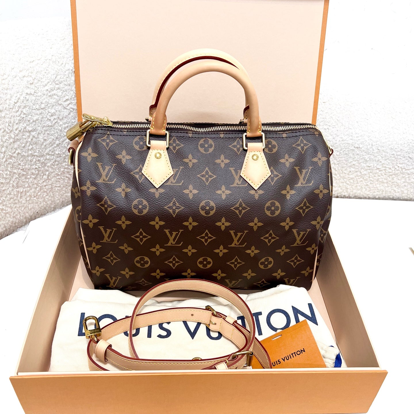 Louis Vuitton - Speedy - Cloth - Brown - (medium)