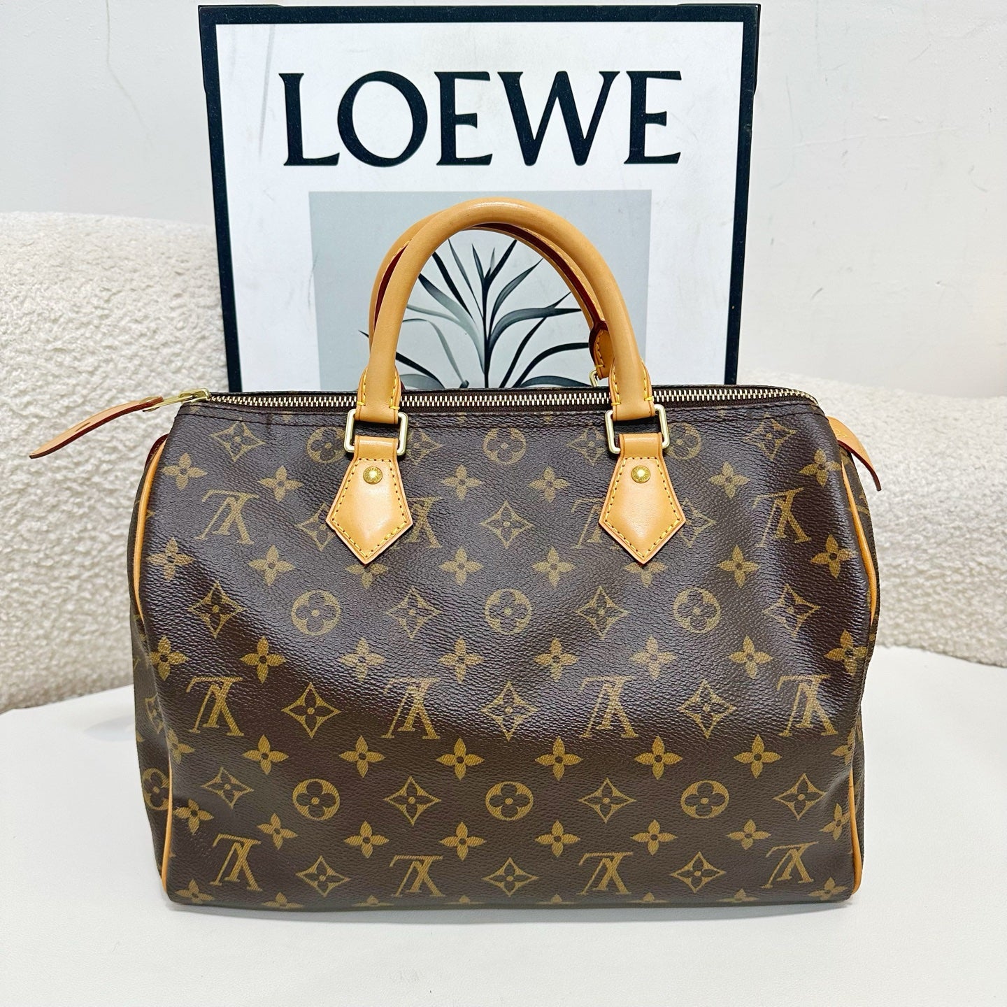 Louis Vuitton - Speedy - Cloth - Brown - (medium)