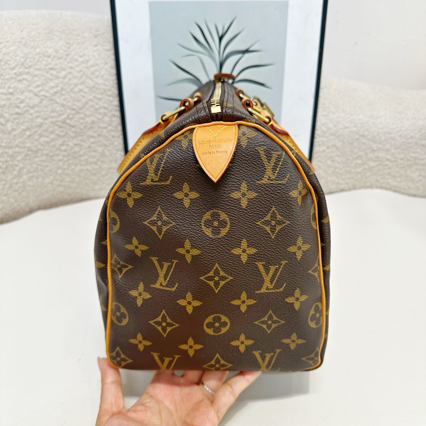 Louis Vuitton - Speedy - Cloth - Brown - (medium)