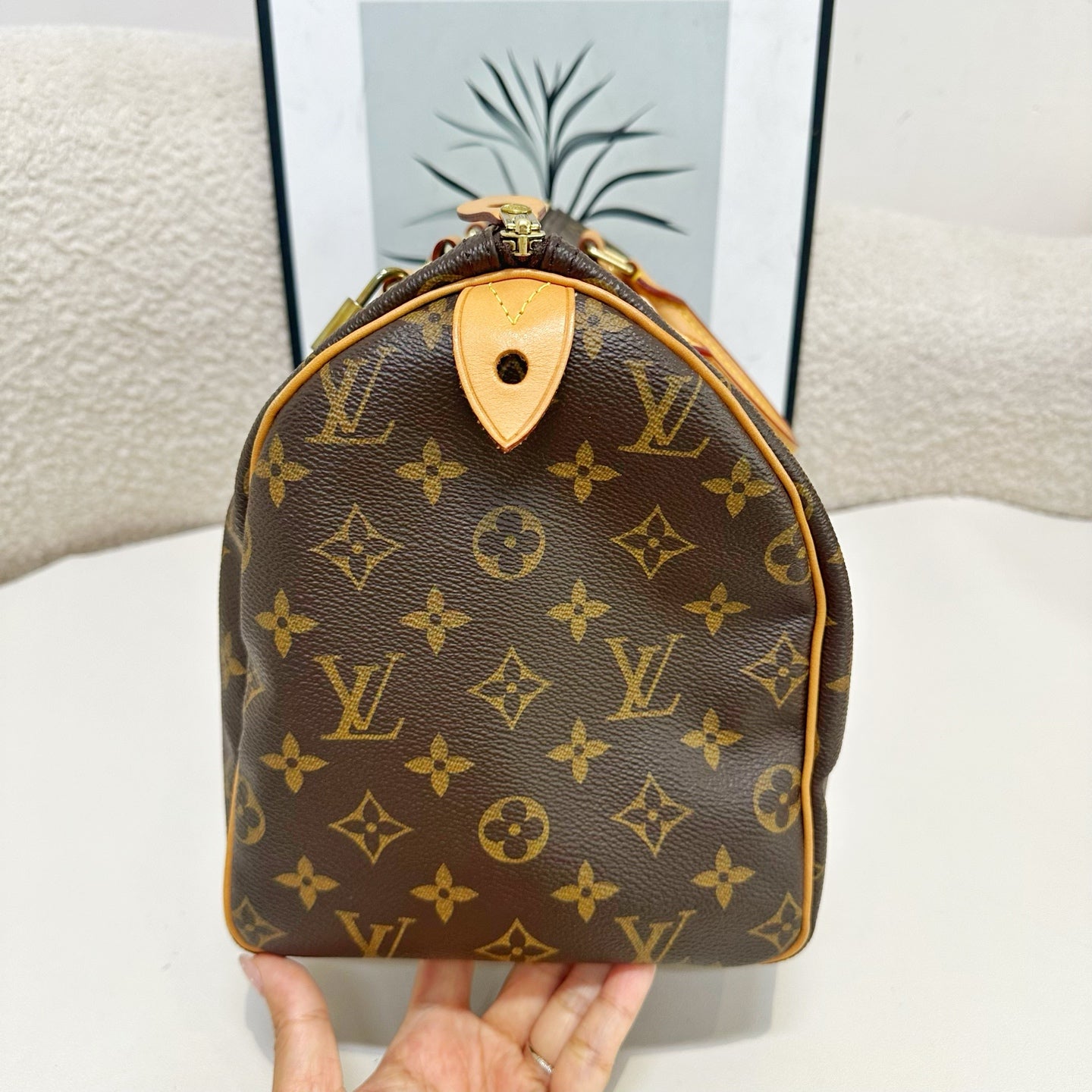 Louis Vuitton - Speedy - Cloth - Brown - (medium)
