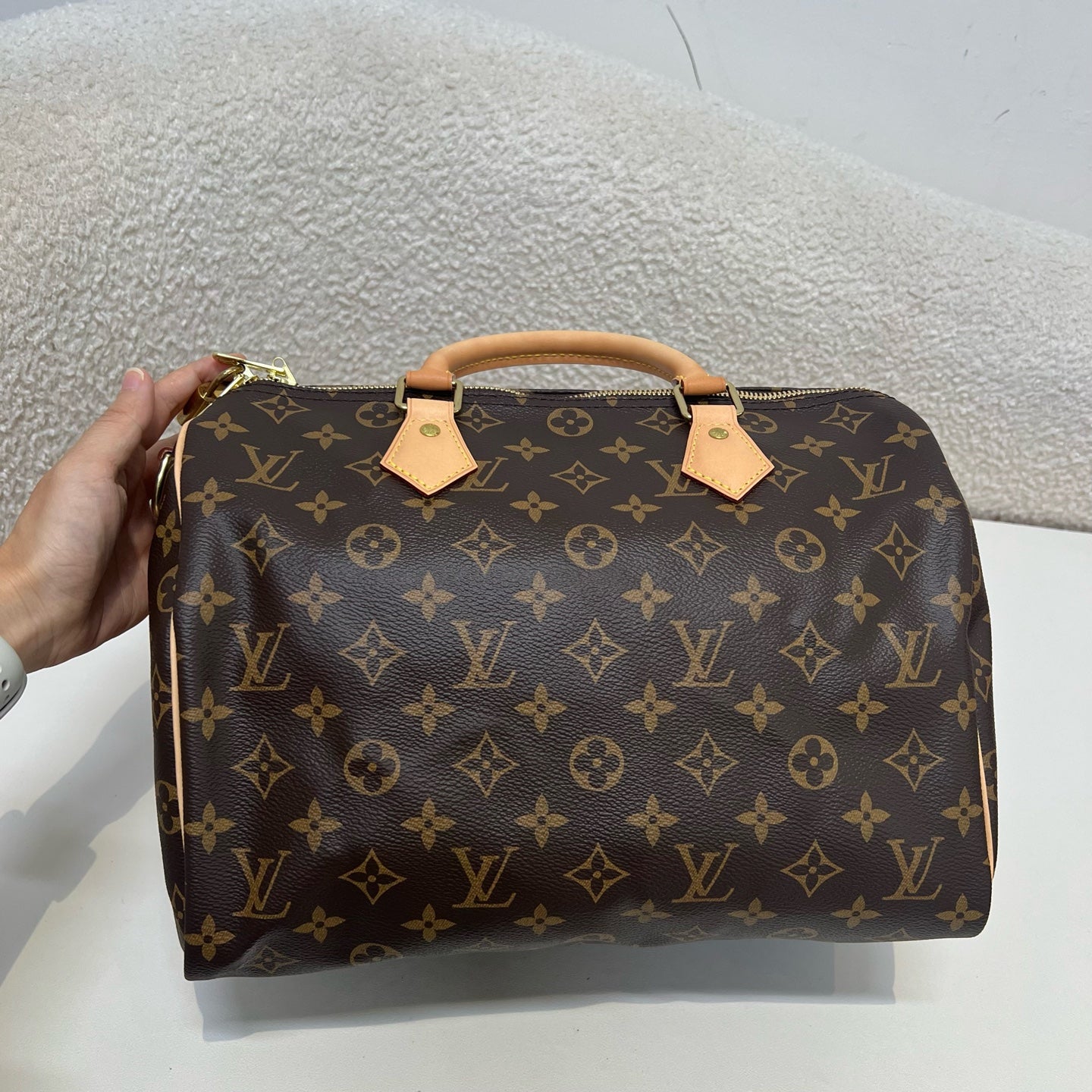 Louis Vuitton - Speedy - Cloth - Brown - (medium)