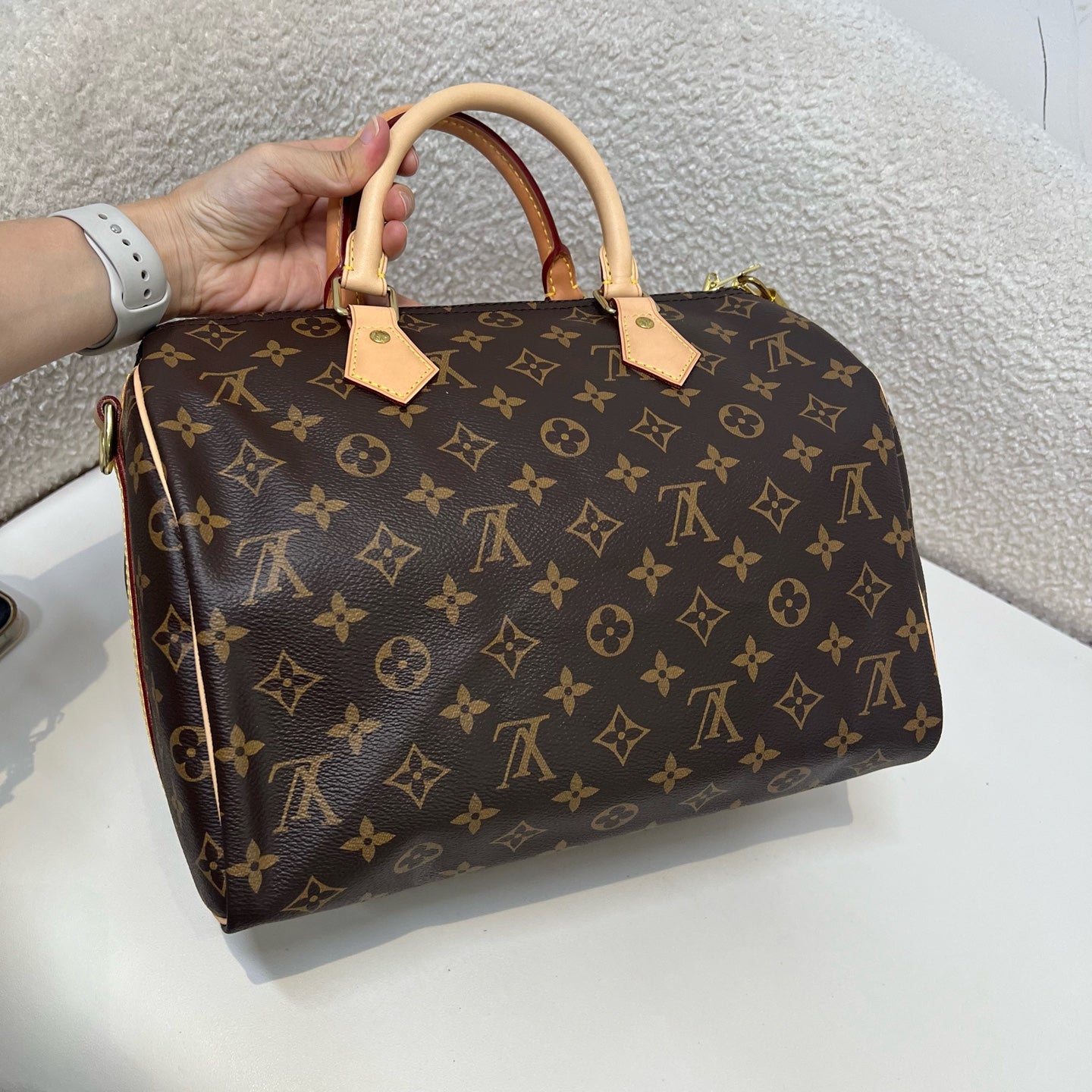 Louis Vuitton - Speedy - Cloth - Brown - (medium)