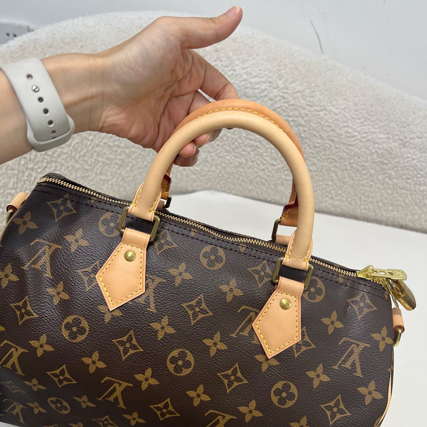 Louis Vuitton - Speedy - Cloth - Brown - (medium)