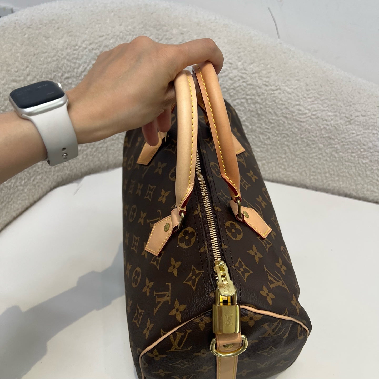 Louis Vuitton - Speedy - Cloth - Brown - (medium)