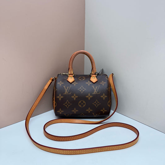 Louis Vuitton - Speedy - Cloth - Brown - (mini)