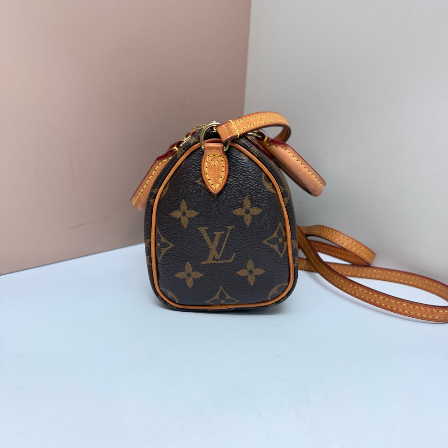 Louis Vuitton - Speedy - Cloth - Brown - (mini)