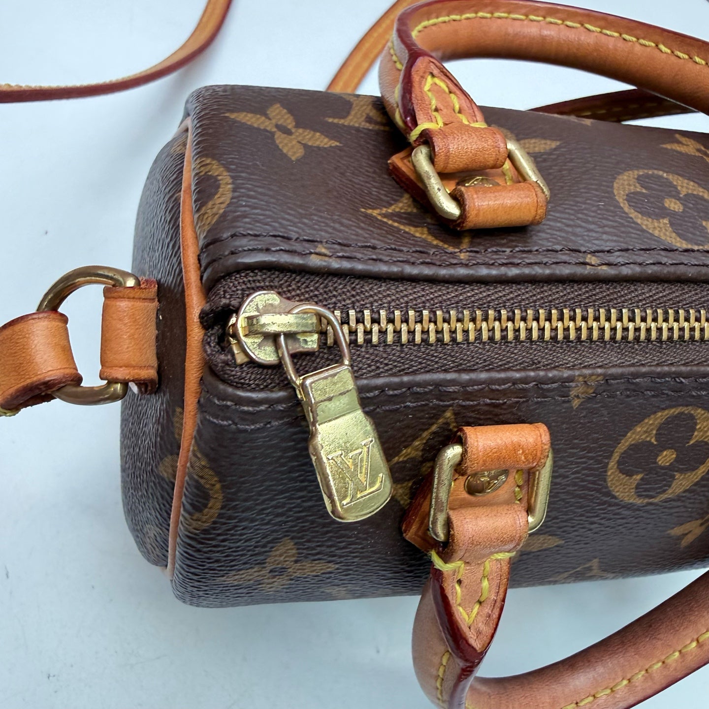Louis Vuitton - Speedy - Cloth - Brown - (mini)