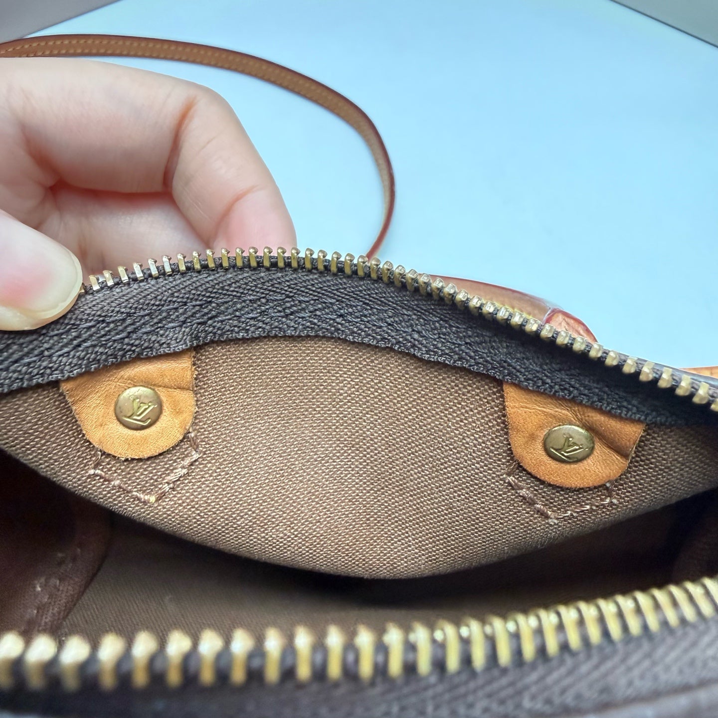 Louis Vuitton - Speedy - Cloth - Brown - (mini)