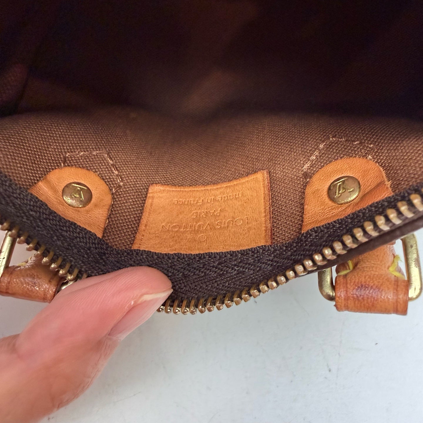 Louis Vuitton - Speedy - Cloth - Brown - (mini)