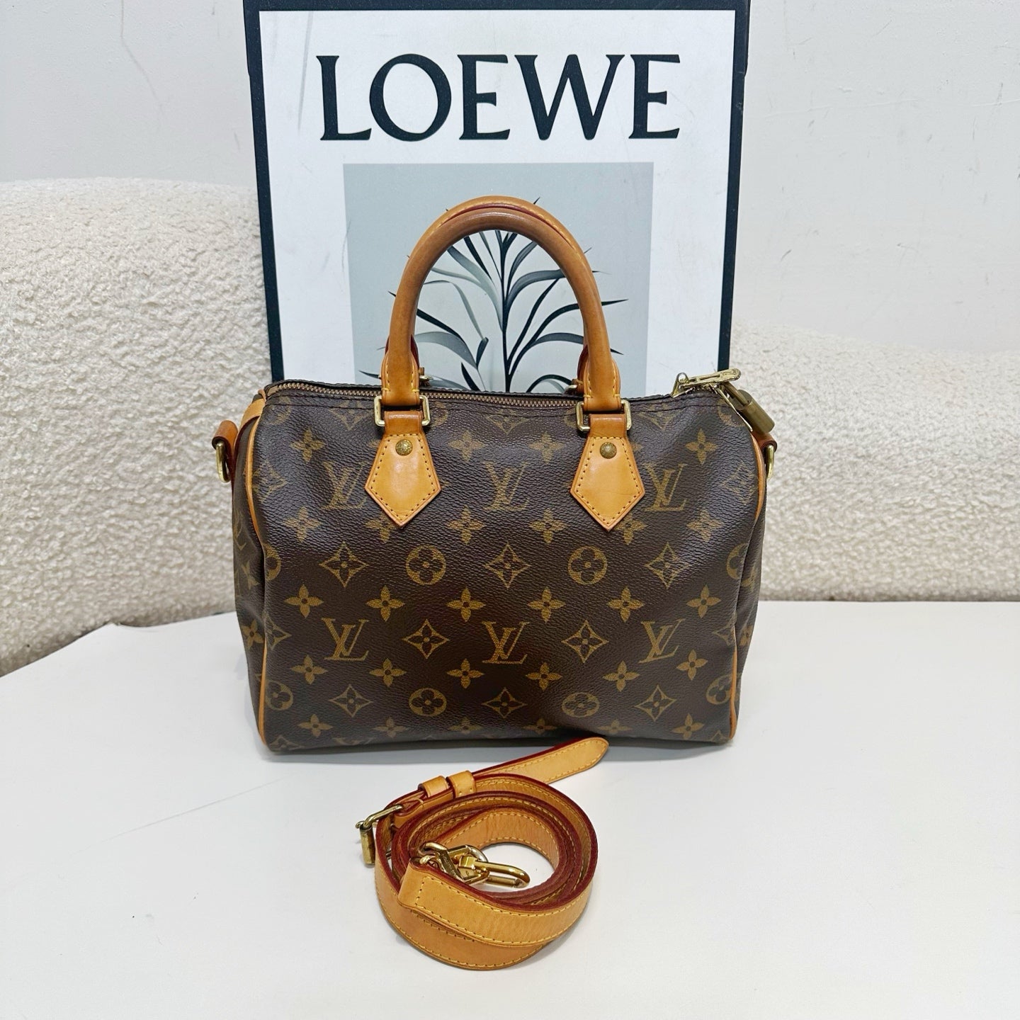 Louis Vuitton - Speedy - Cloth - Brown - (small)