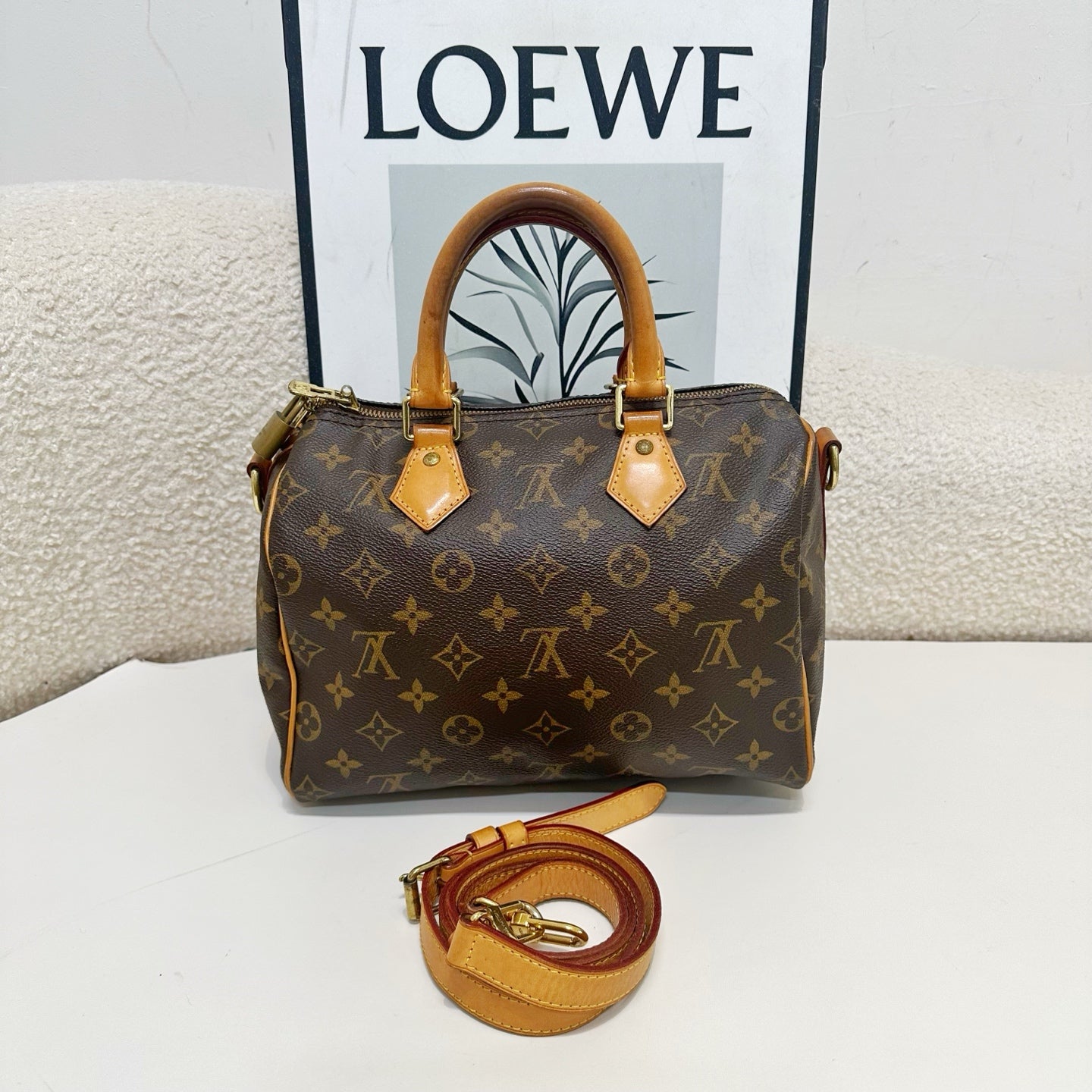 Louis Vuitton - Speedy - Cloth - Brown - (small)