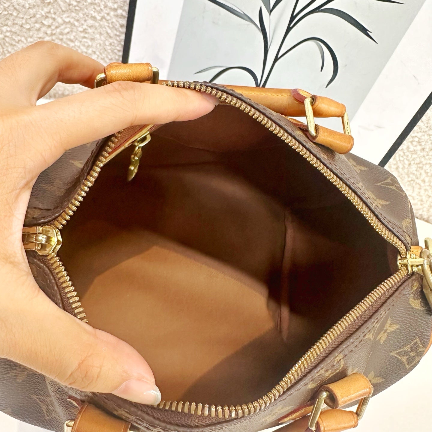 Louis Vuitton - Speedy - Cloth - Brown - (small)